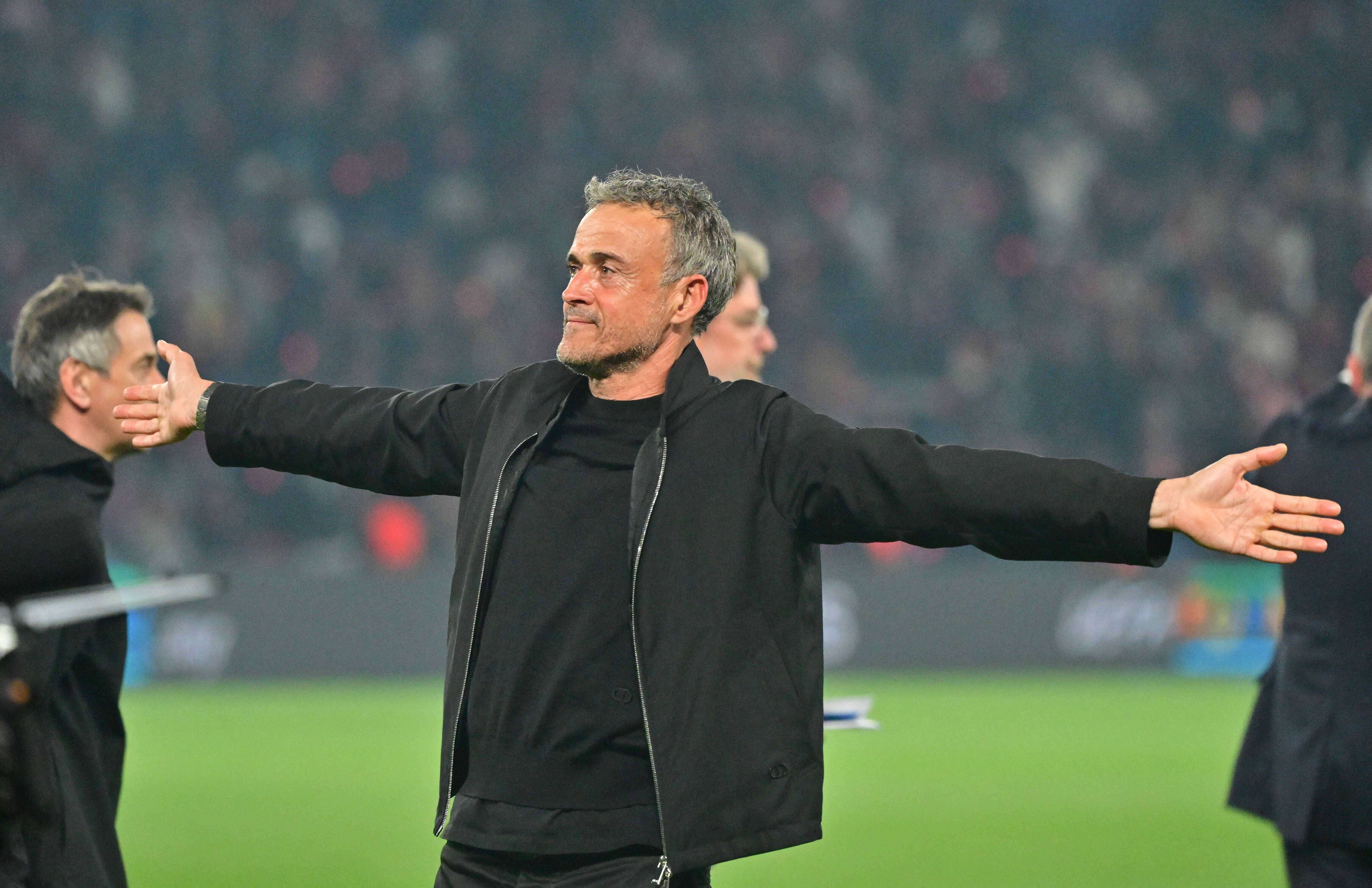 Luis Enrique celebrando el pase a la final de la Champions (Cordon Press)