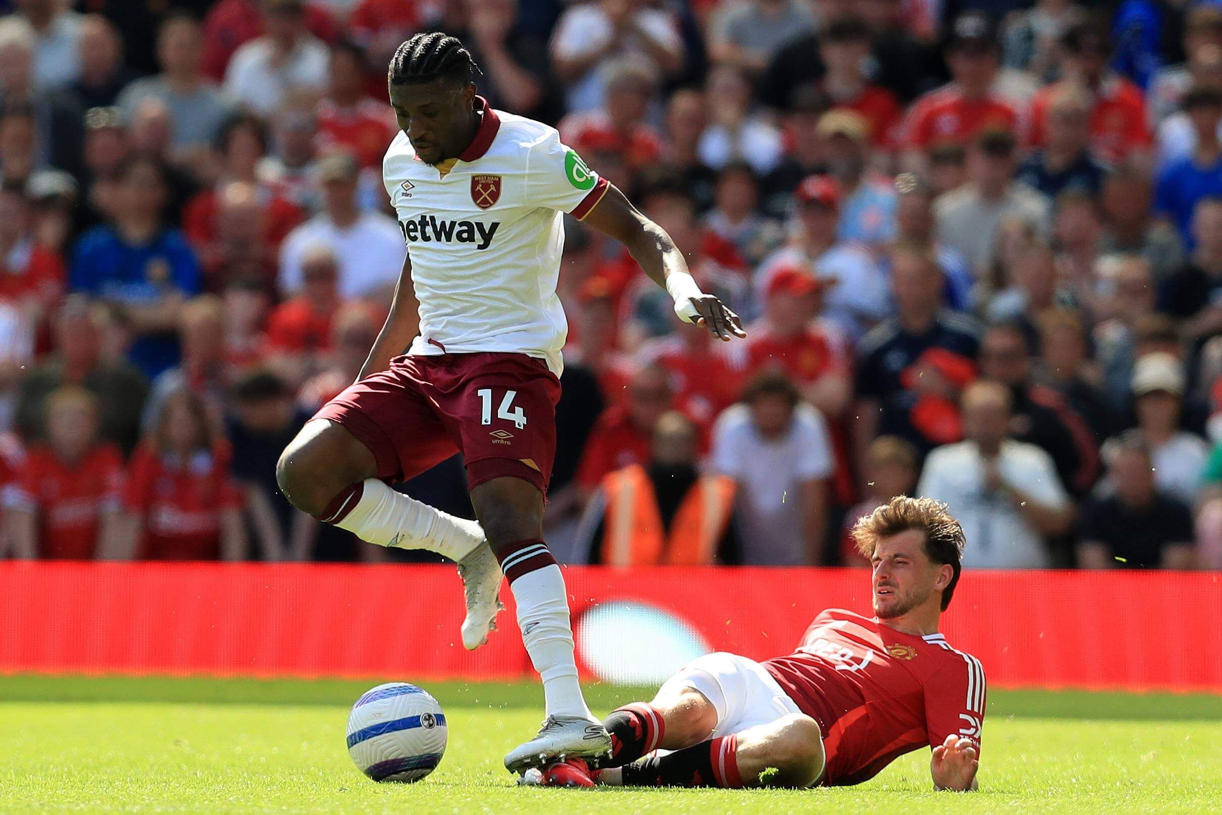  Mohammed Kudus, en un partido del West Ham (Cordon Press)