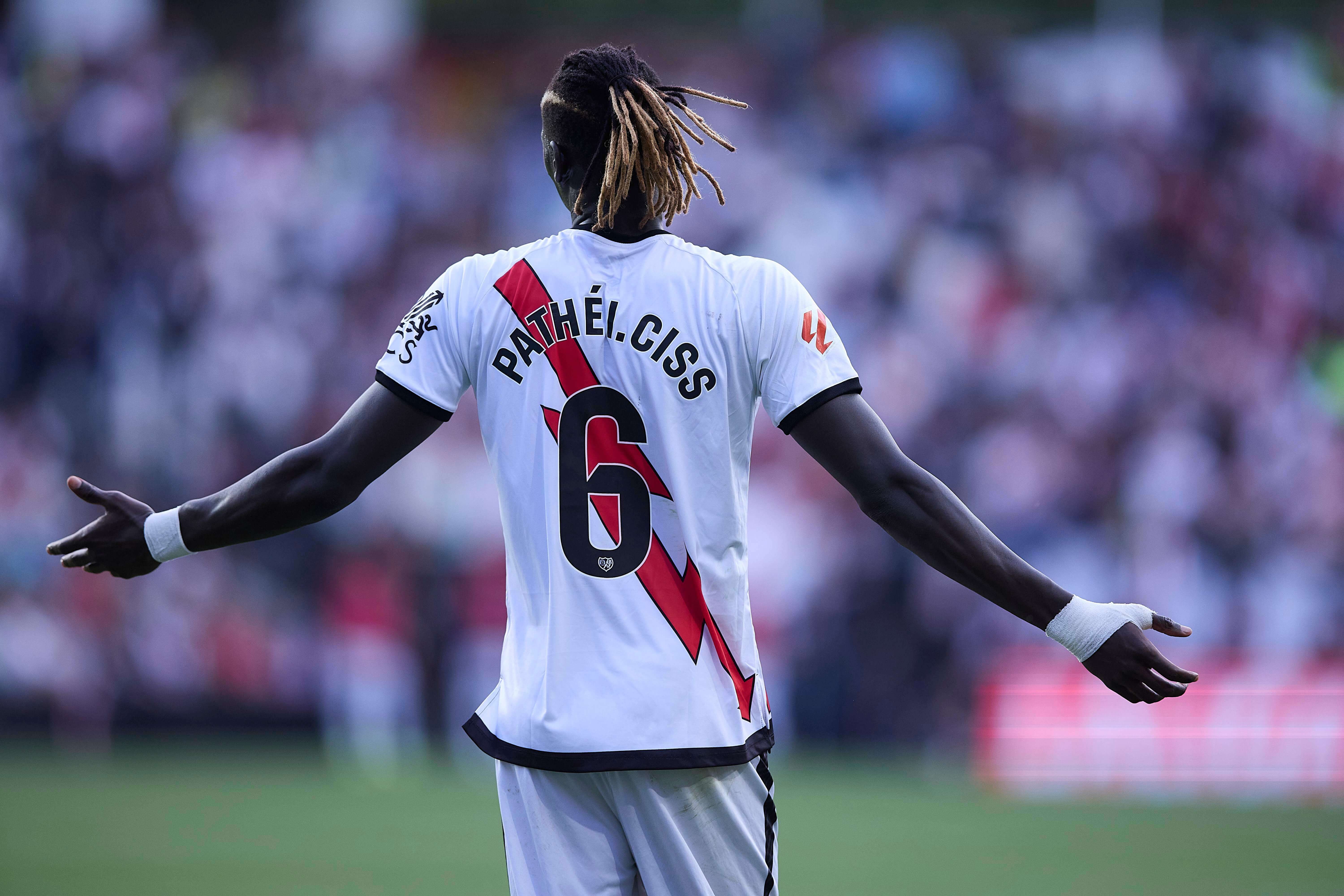 Pathé Ciss en el estadio de Vallecas (Cordon Press)