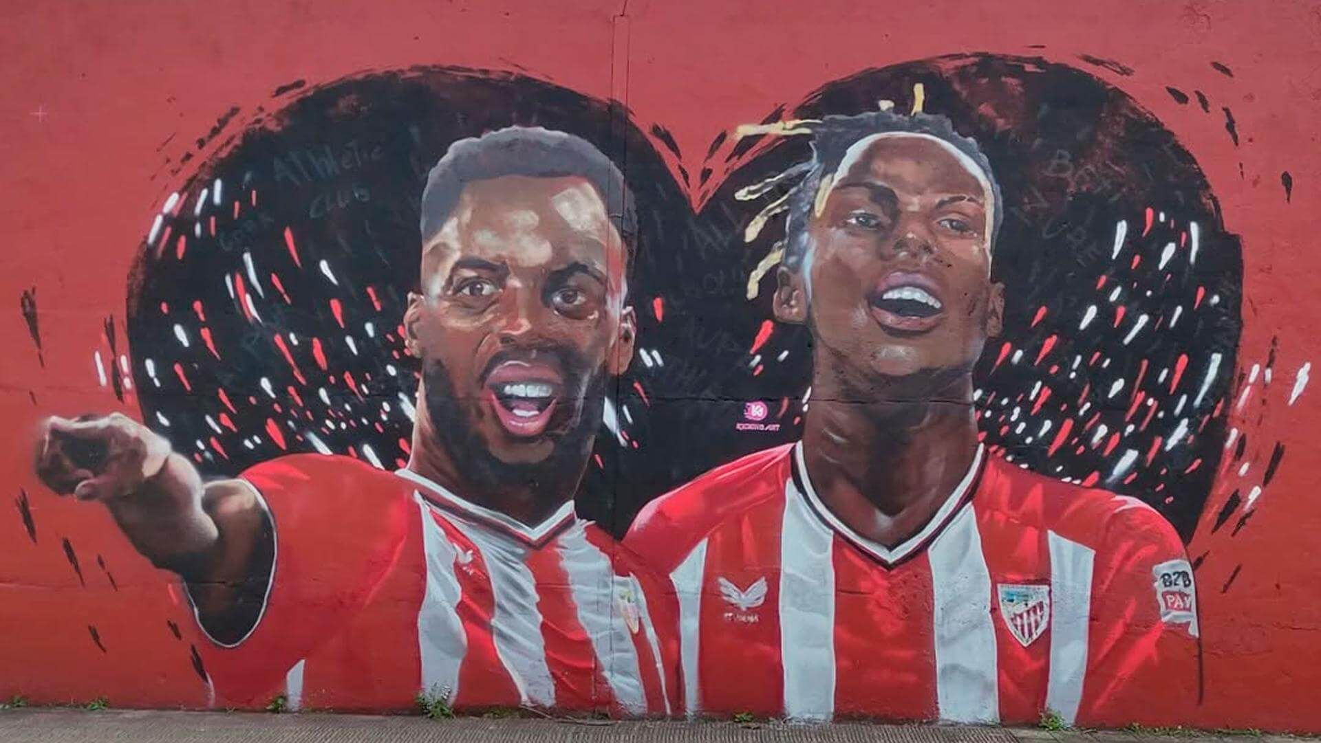  El mural de los hermanos Williams en Lutxana