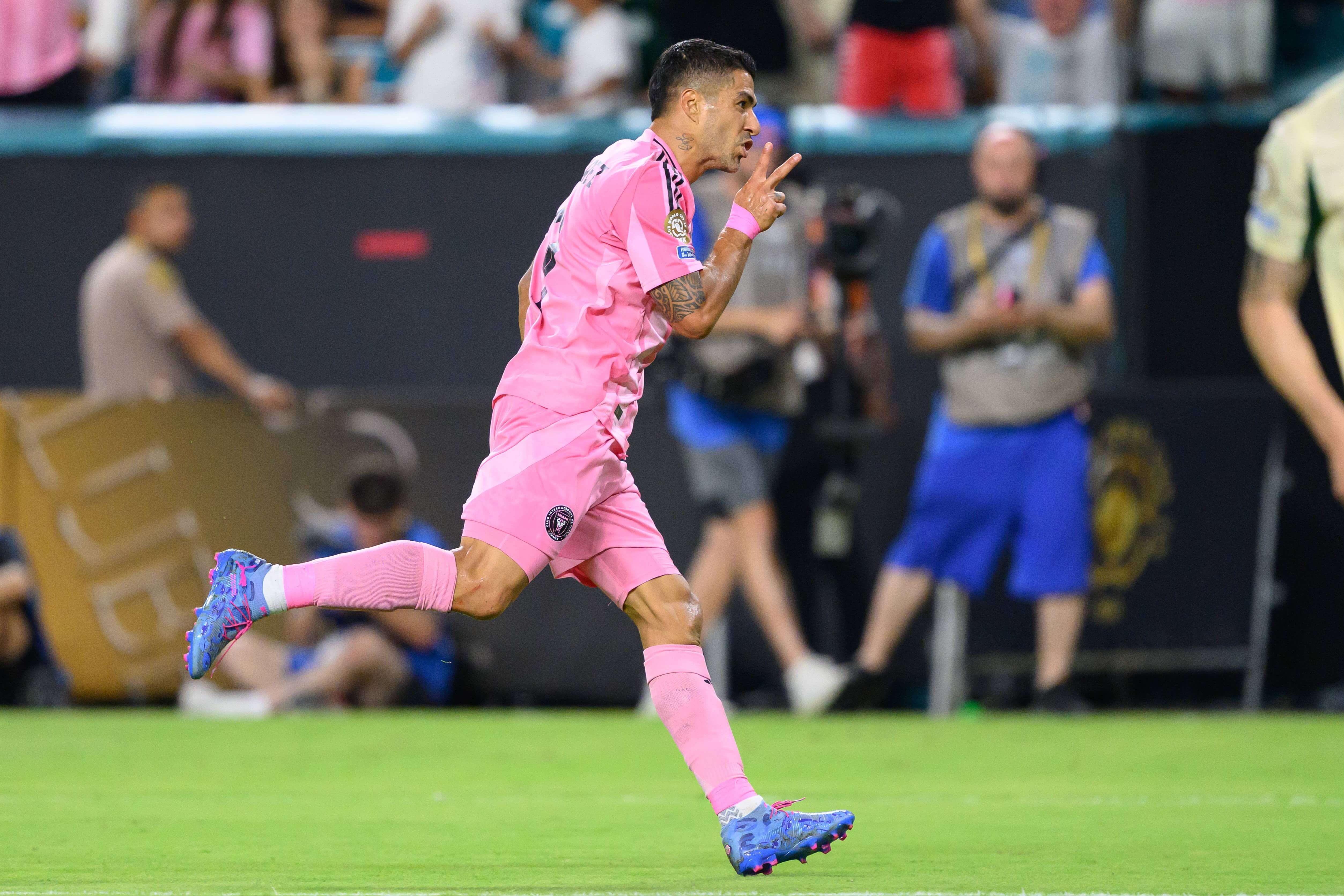 Luis Suárez y su histórica celebración en el Mundial de Clubes (Cordon Press)