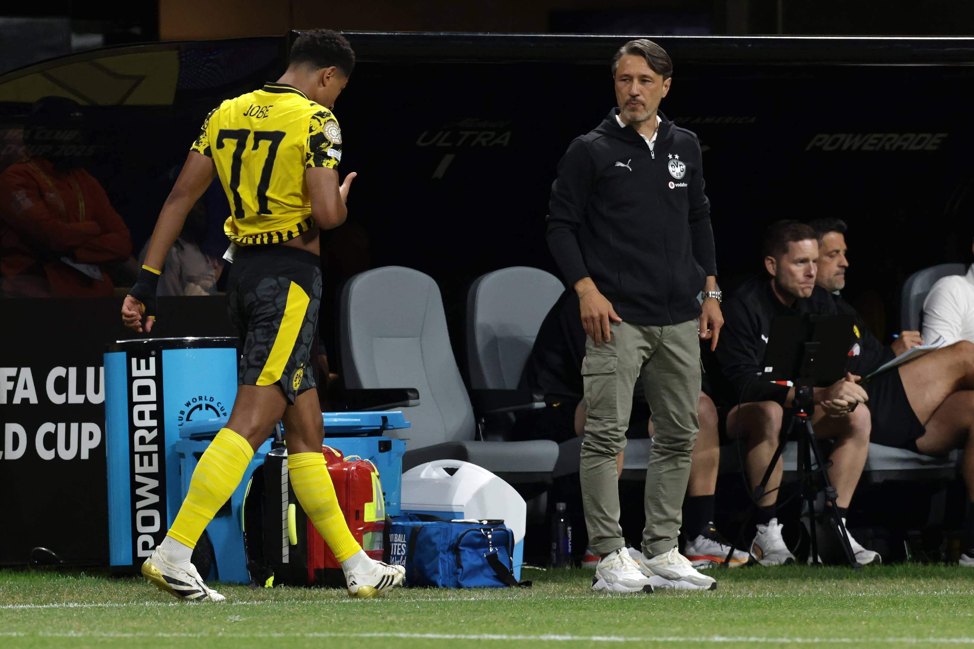 Niko Kovac con Jobe Bellingham (Cordon Press)