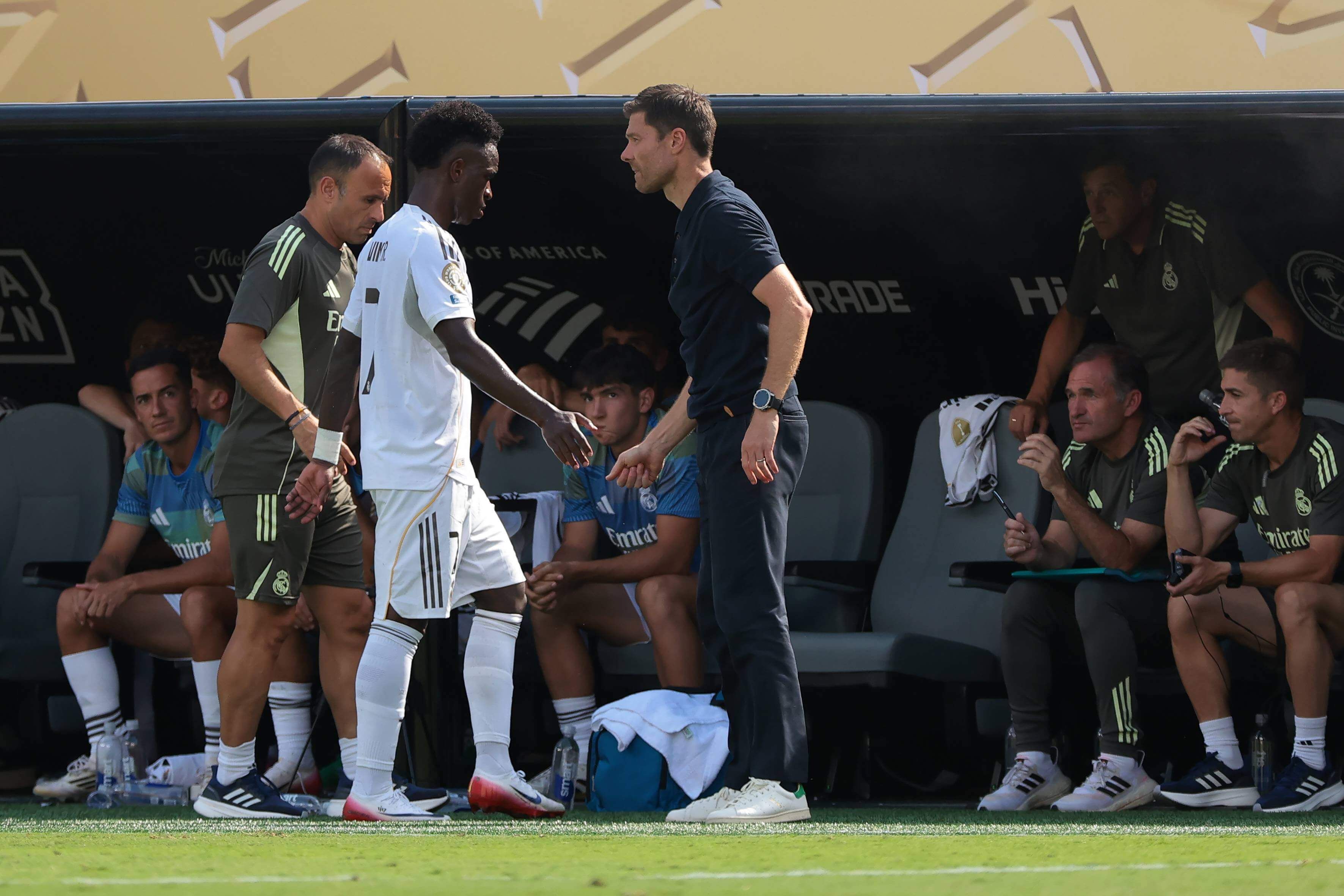  Vinicius tras el cambio de Xabi Alonso (Cordon Press)