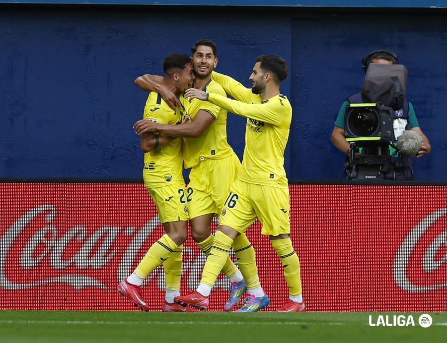 Ayoze celebra ante el Leganés.