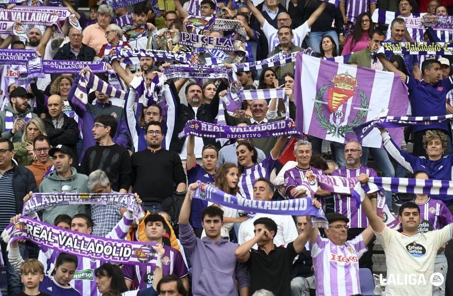 La afición del Pucela, en las gradas de Zorrilla.