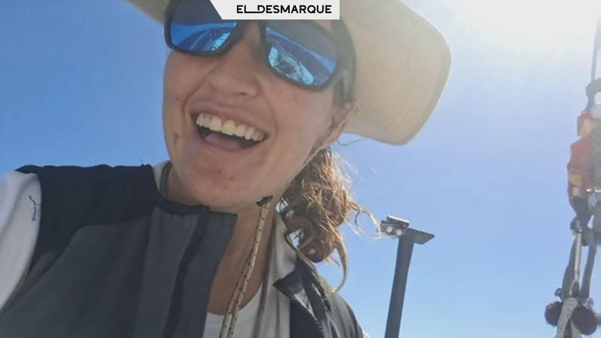  Aina Bauzá, durante su aventura a través del Atlántico