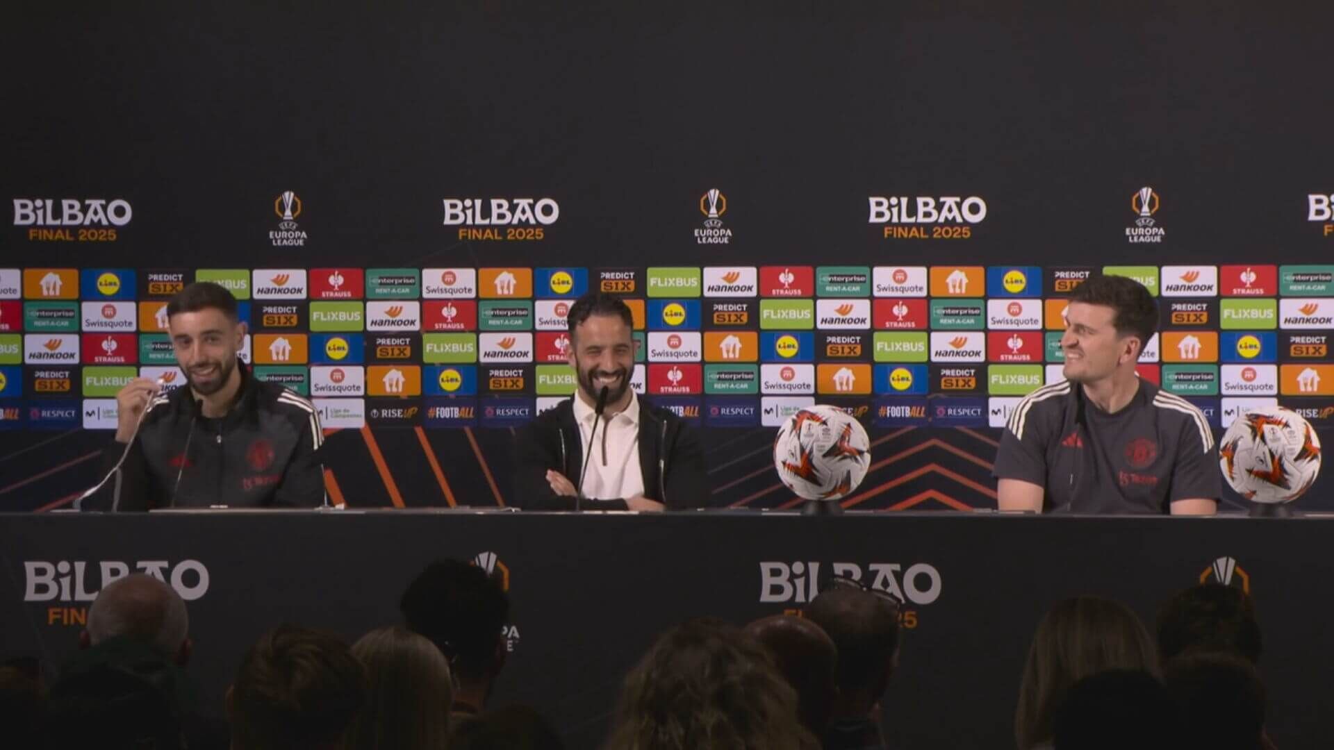 Bruno Fernandes en la sala de prensa de San Mamés.