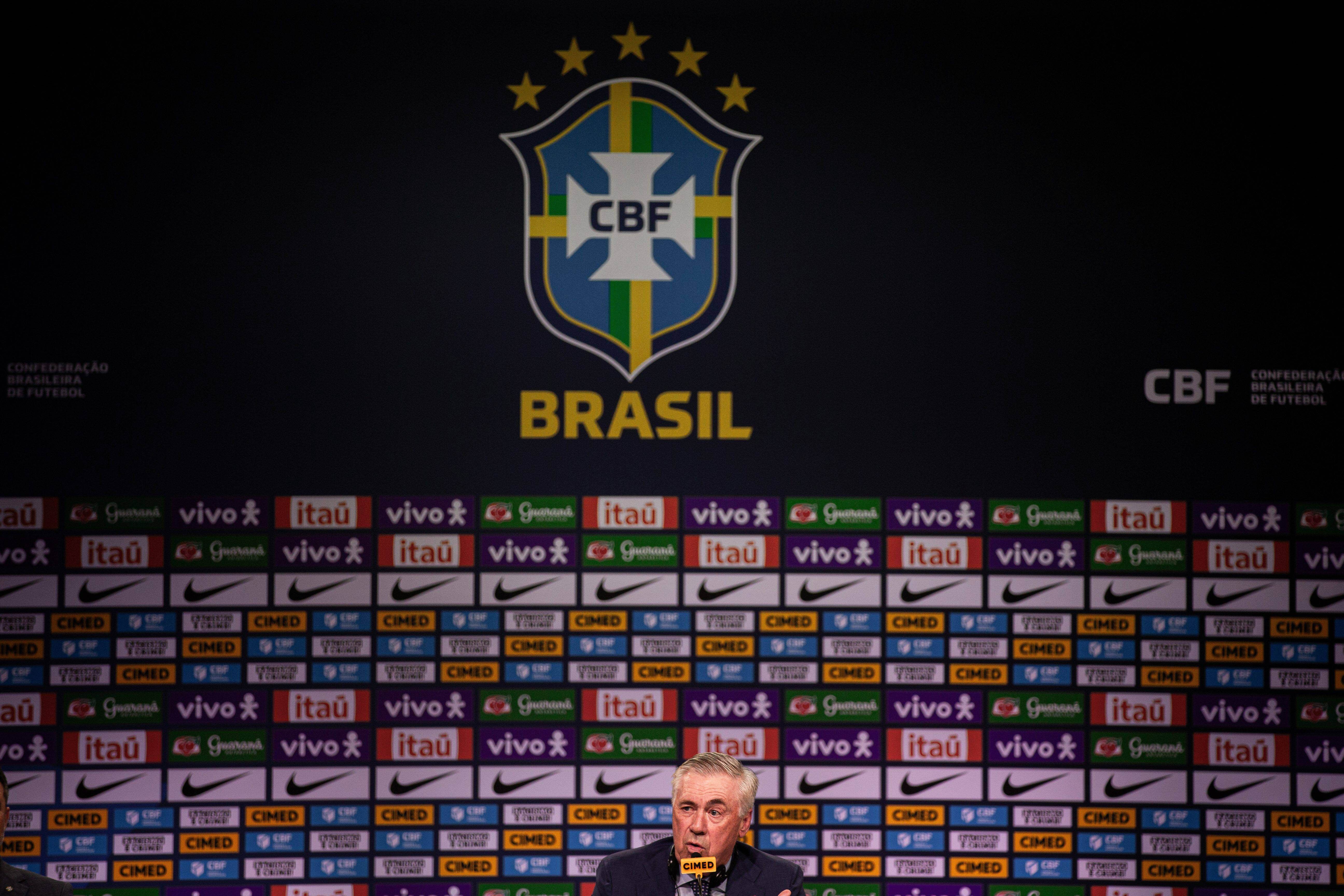 Carlo Ancelotti en la rueda de prensa con Brasil (Cordon Press)