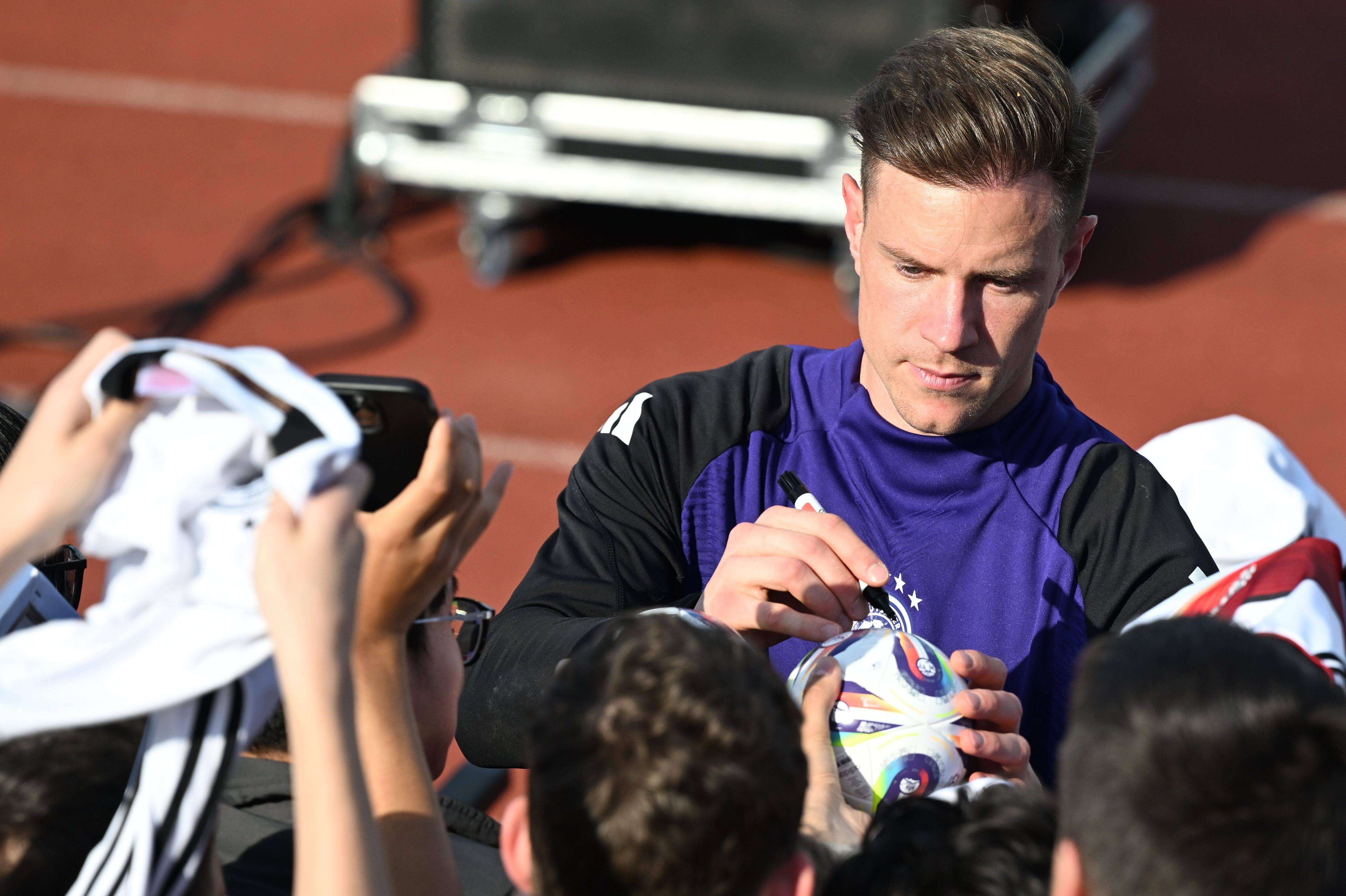  Ter Stegen entrenando con la selección alemana (Cordon Press)