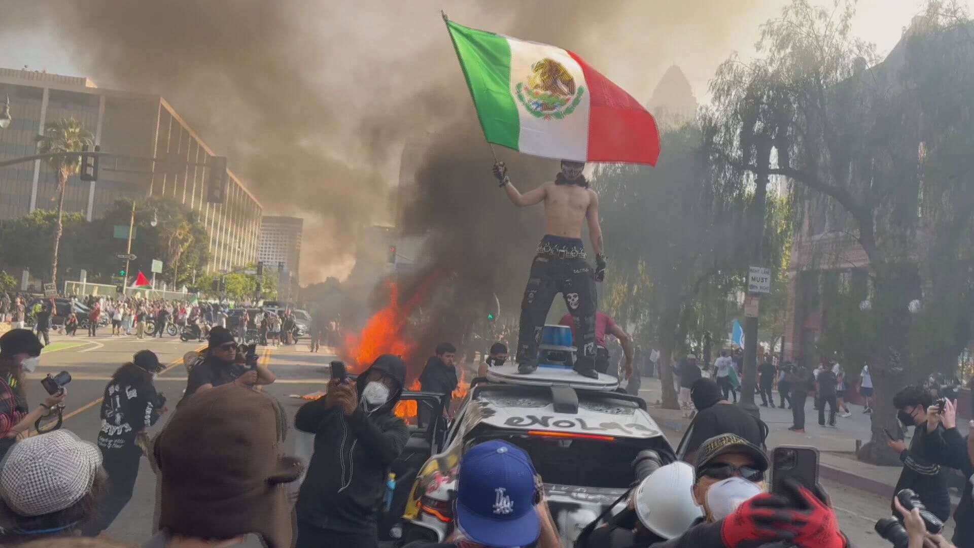  Incendios en Los Ángeles por las protestas (ElDesmarque)