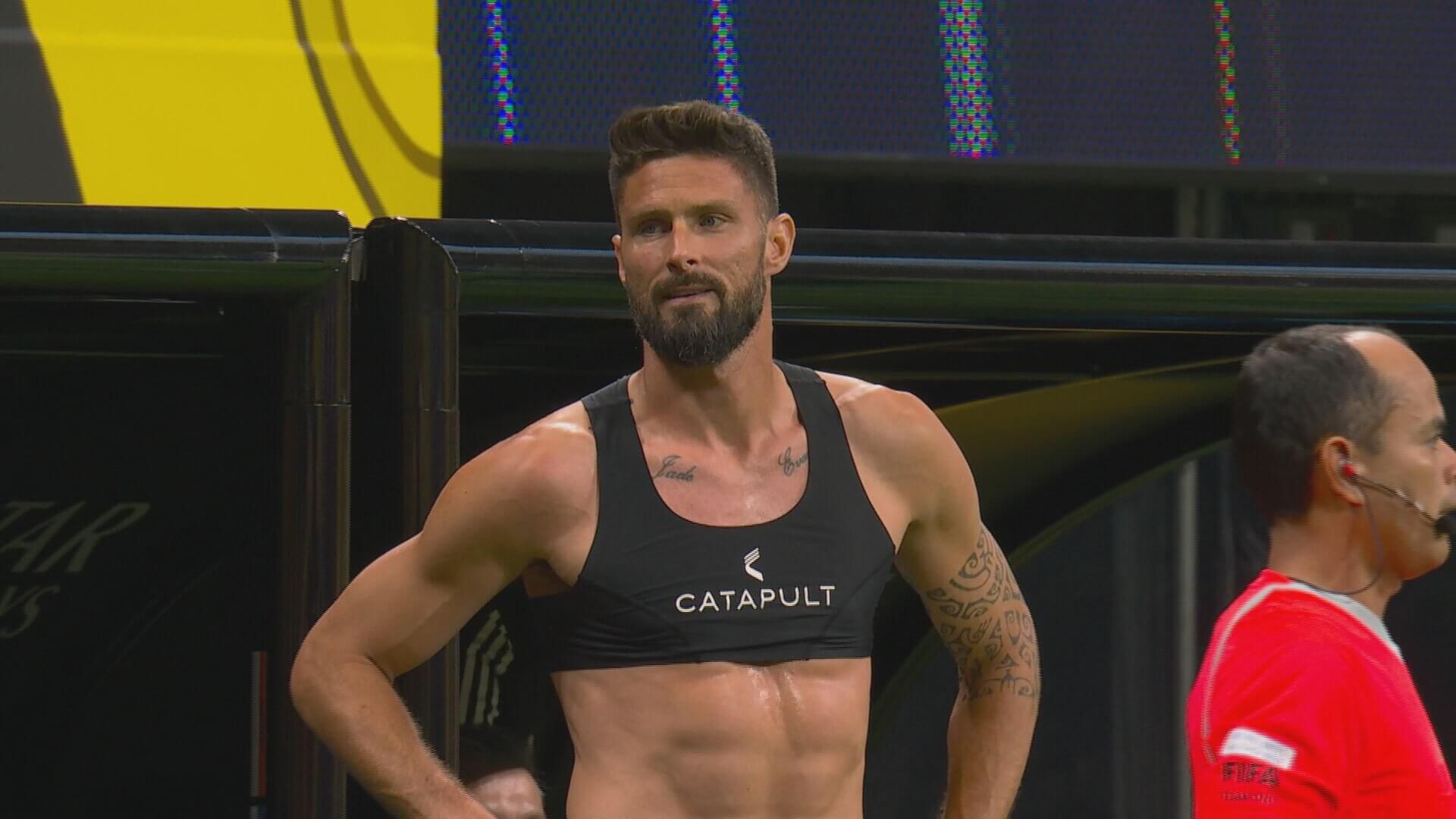  Olivier Giroud, en el encuentro Los Angeles Chelsea