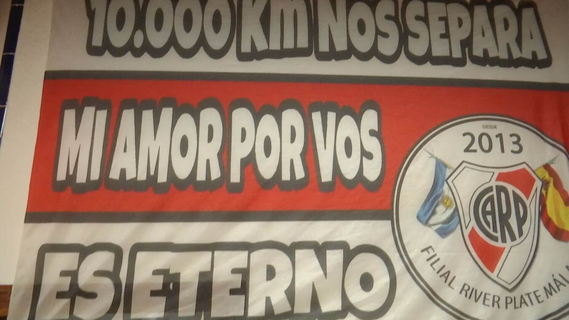 La peña de River Plate en Málaga