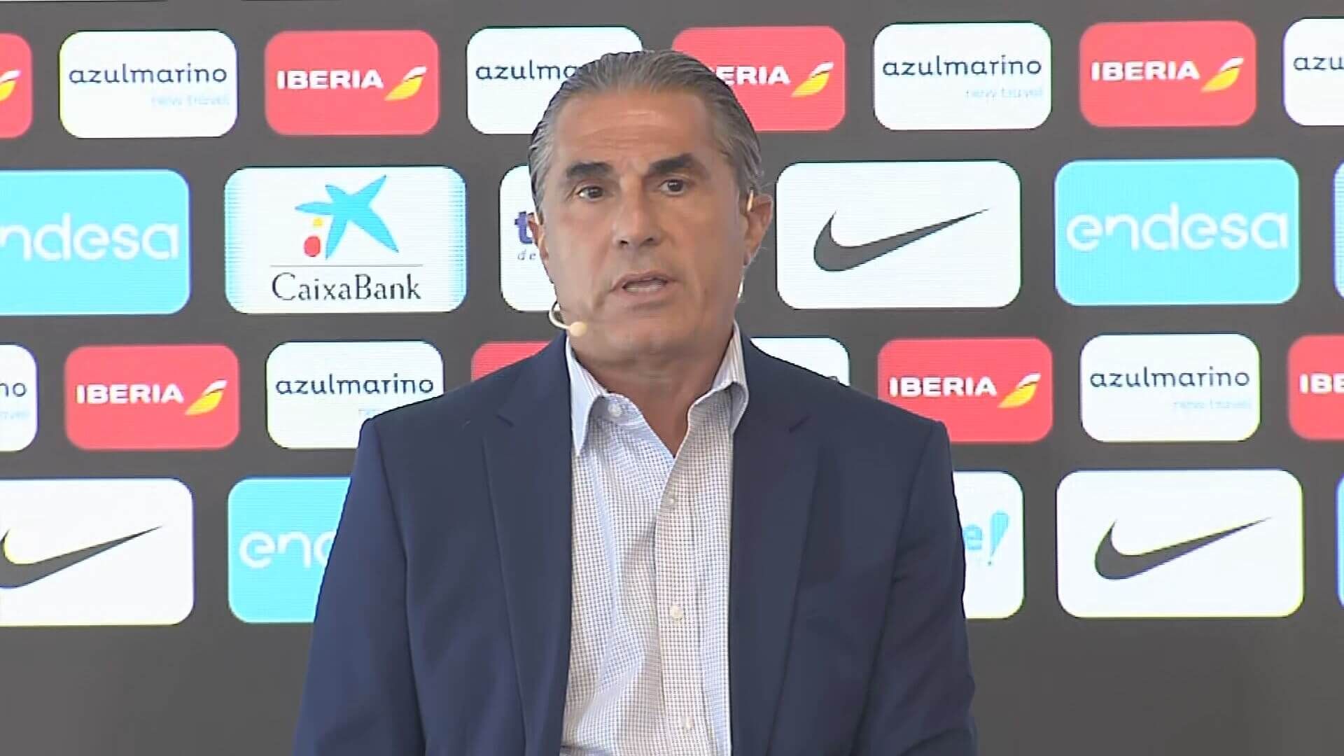 Scariolo, en rueda de prensa.