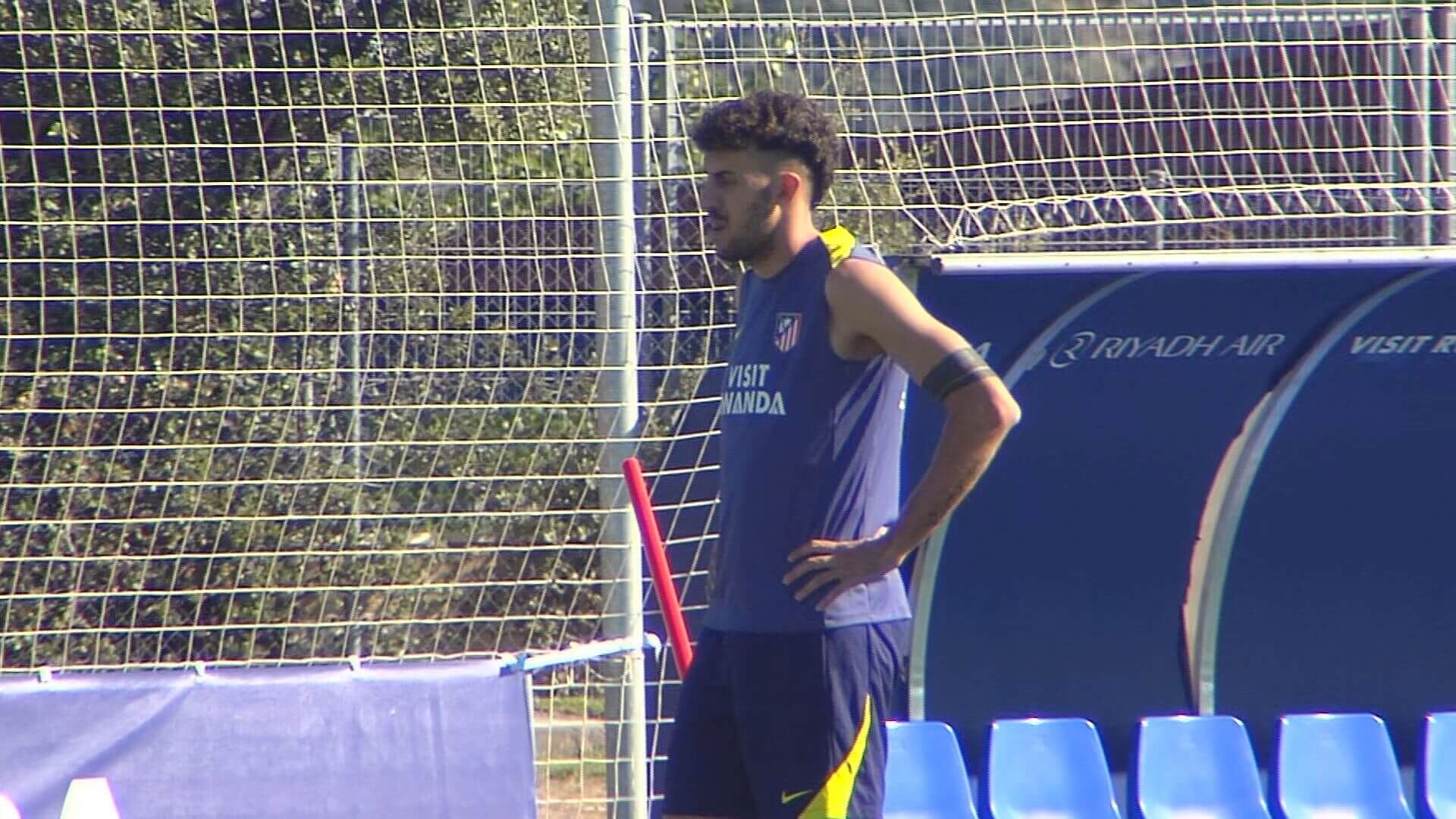 Matteo Ruggeri en el entrenamiento del Atlético (ElDesmarque)