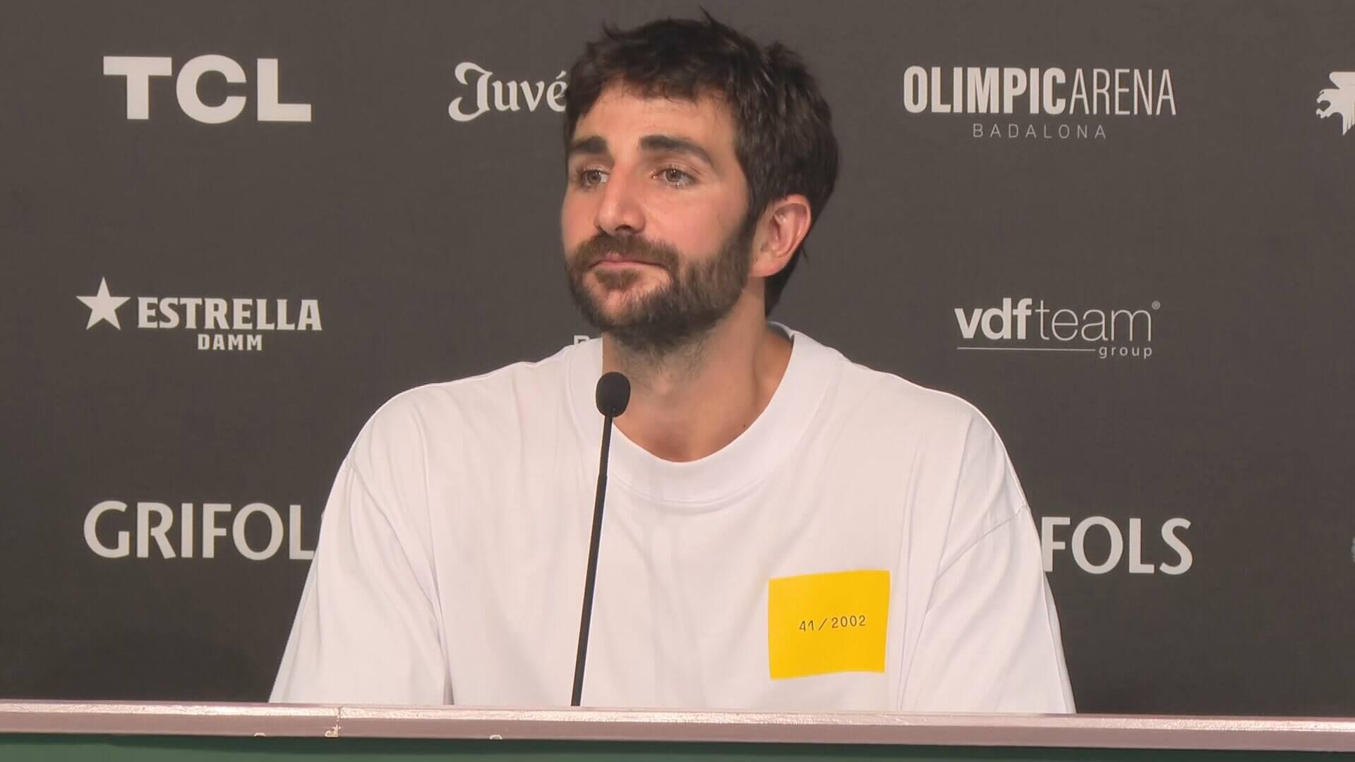 Ricky Rubio, en su presentación como jugador del Joventut