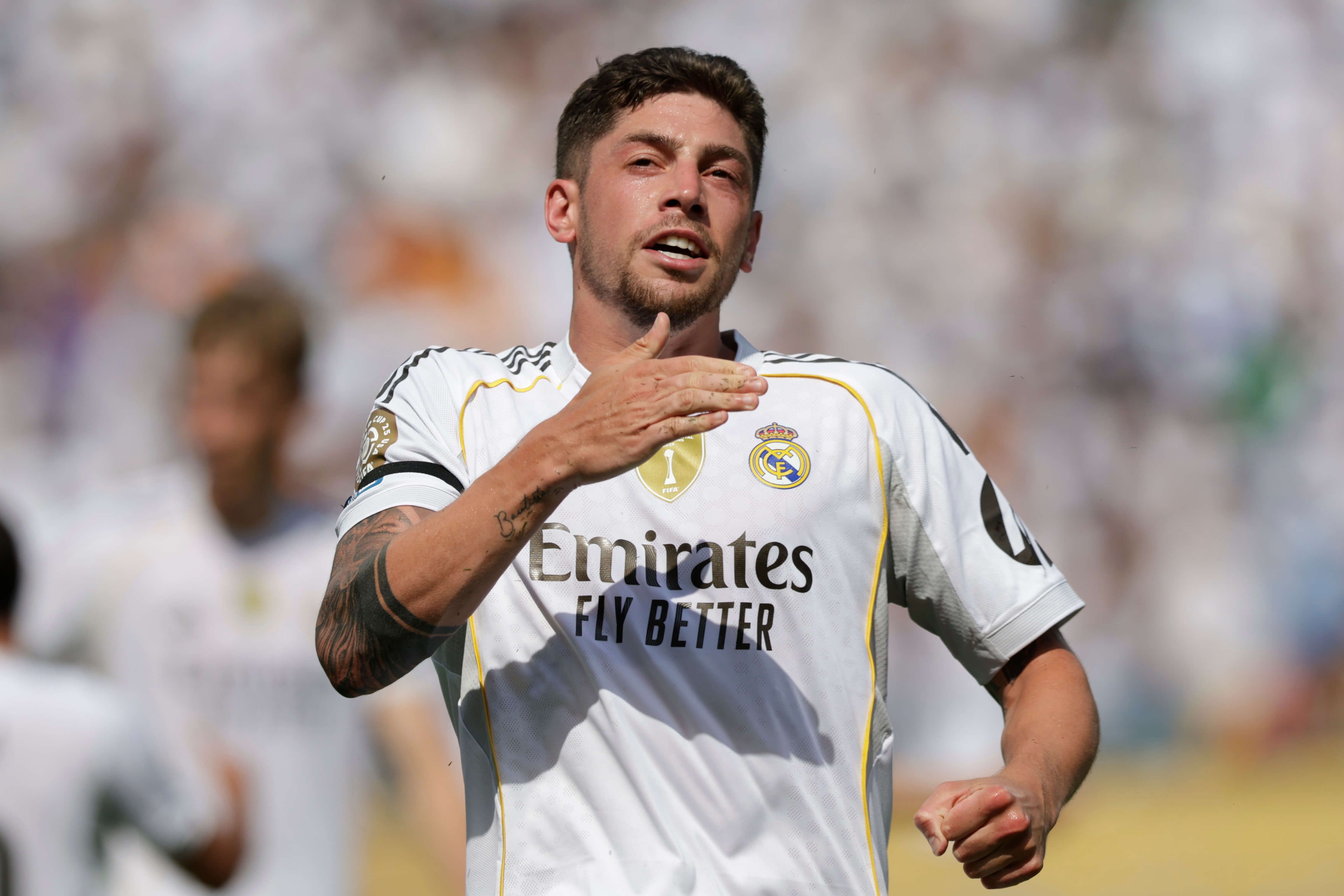  Fede Valverde celebrando el gol ante Pachuca