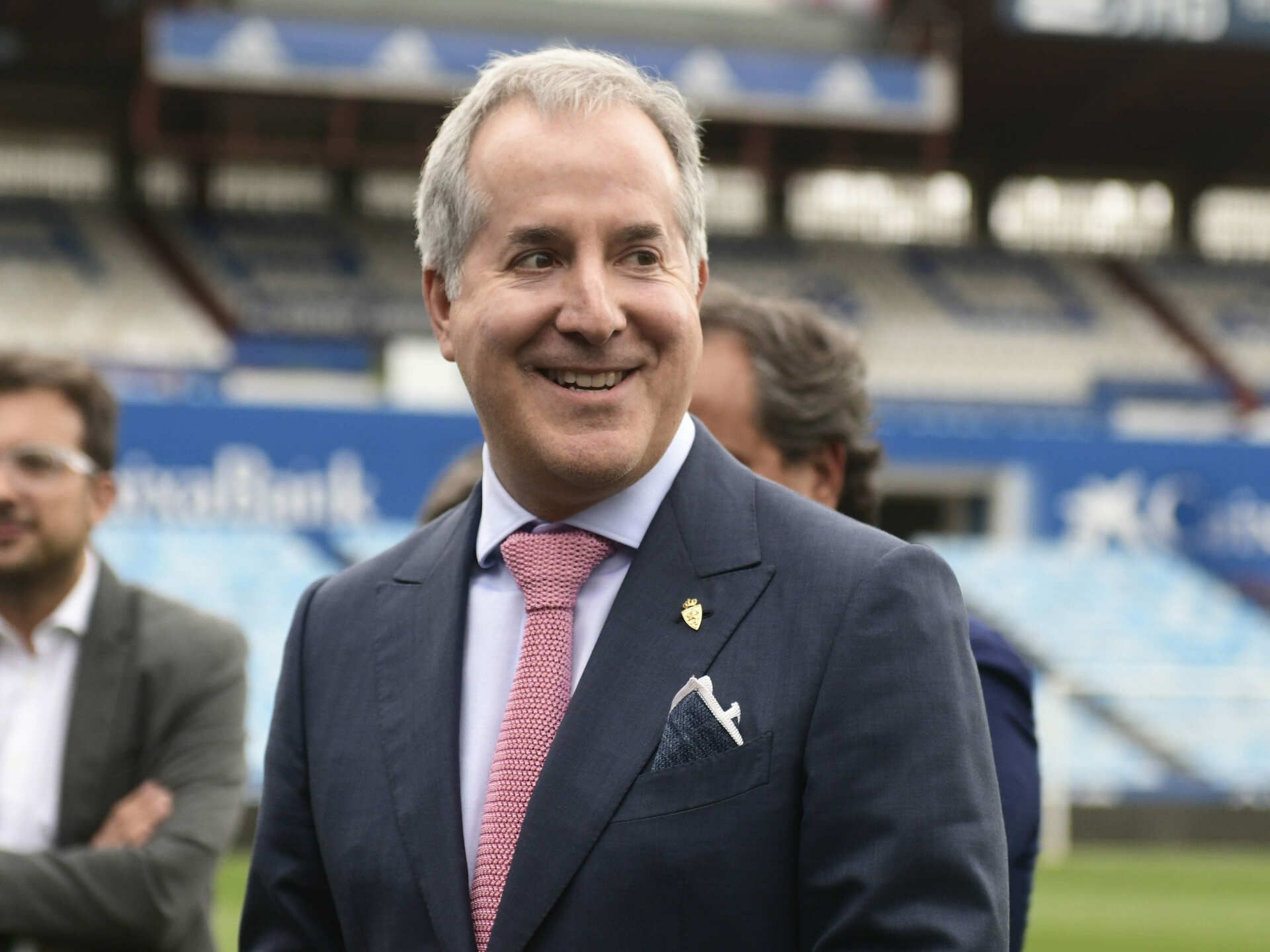 Jorge Mas en La Romareda.