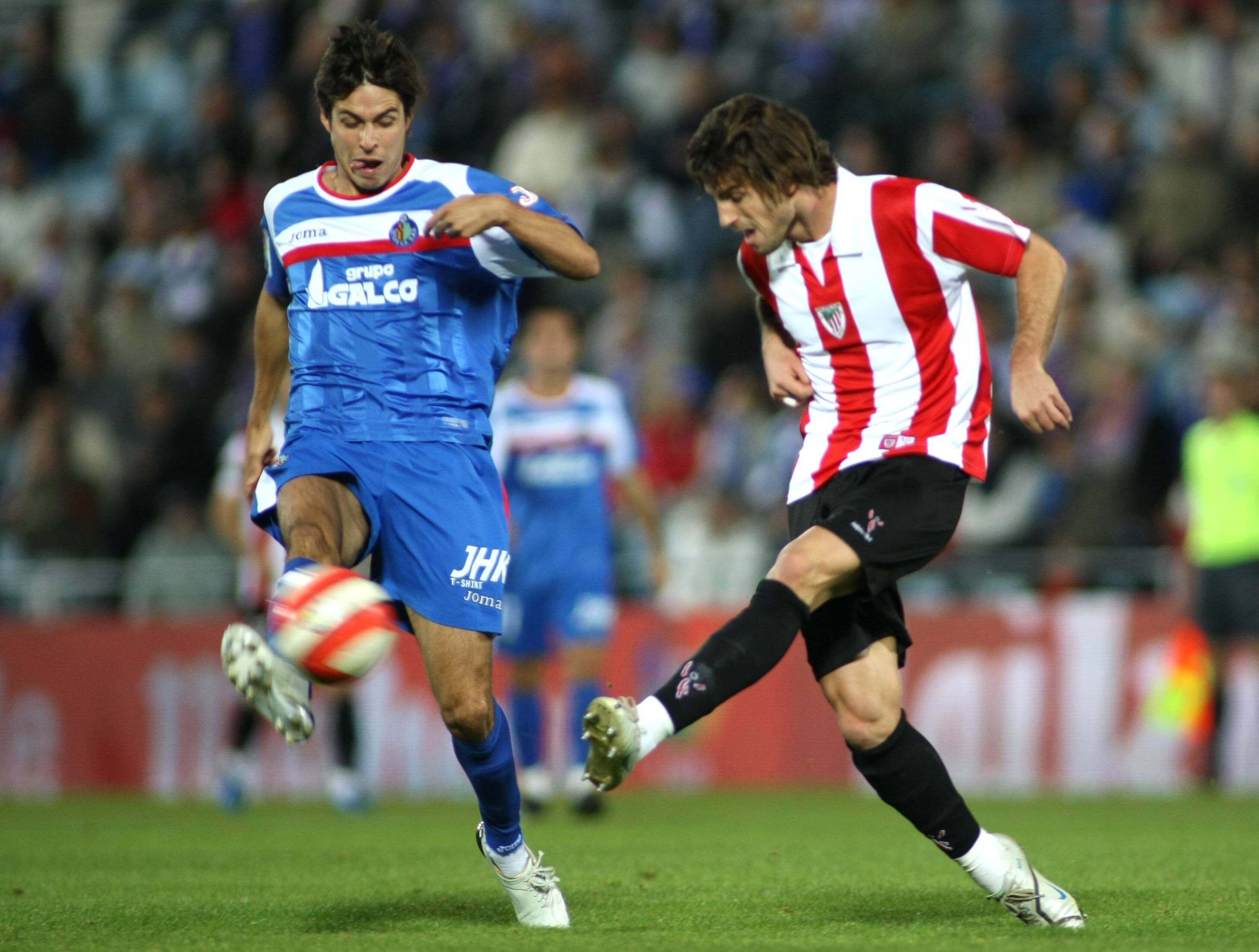Aitor Ocio en un partido con el Athletic Club