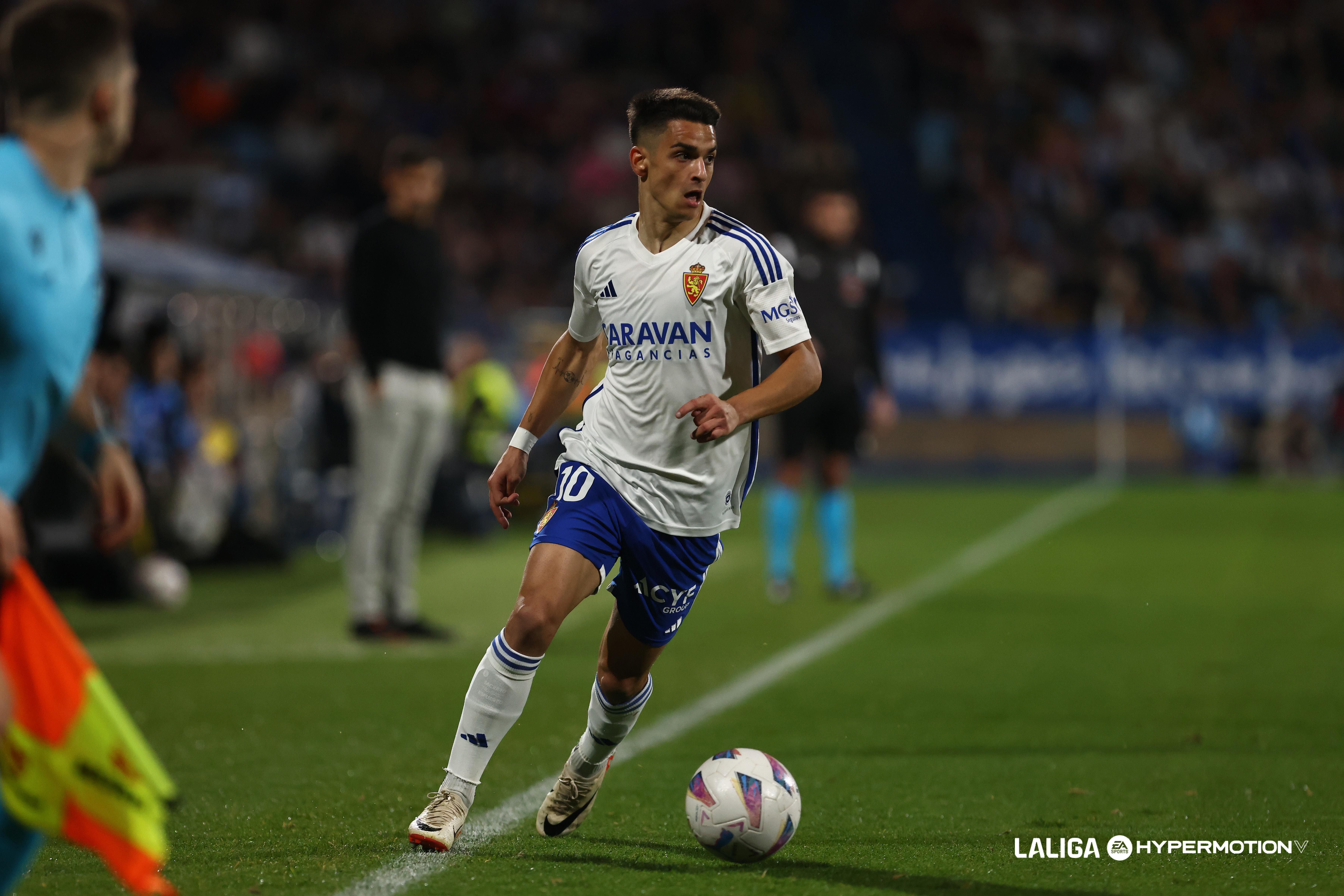  Sergio Bermejo, con el Real Zaragoza durante la pasada temporada.
