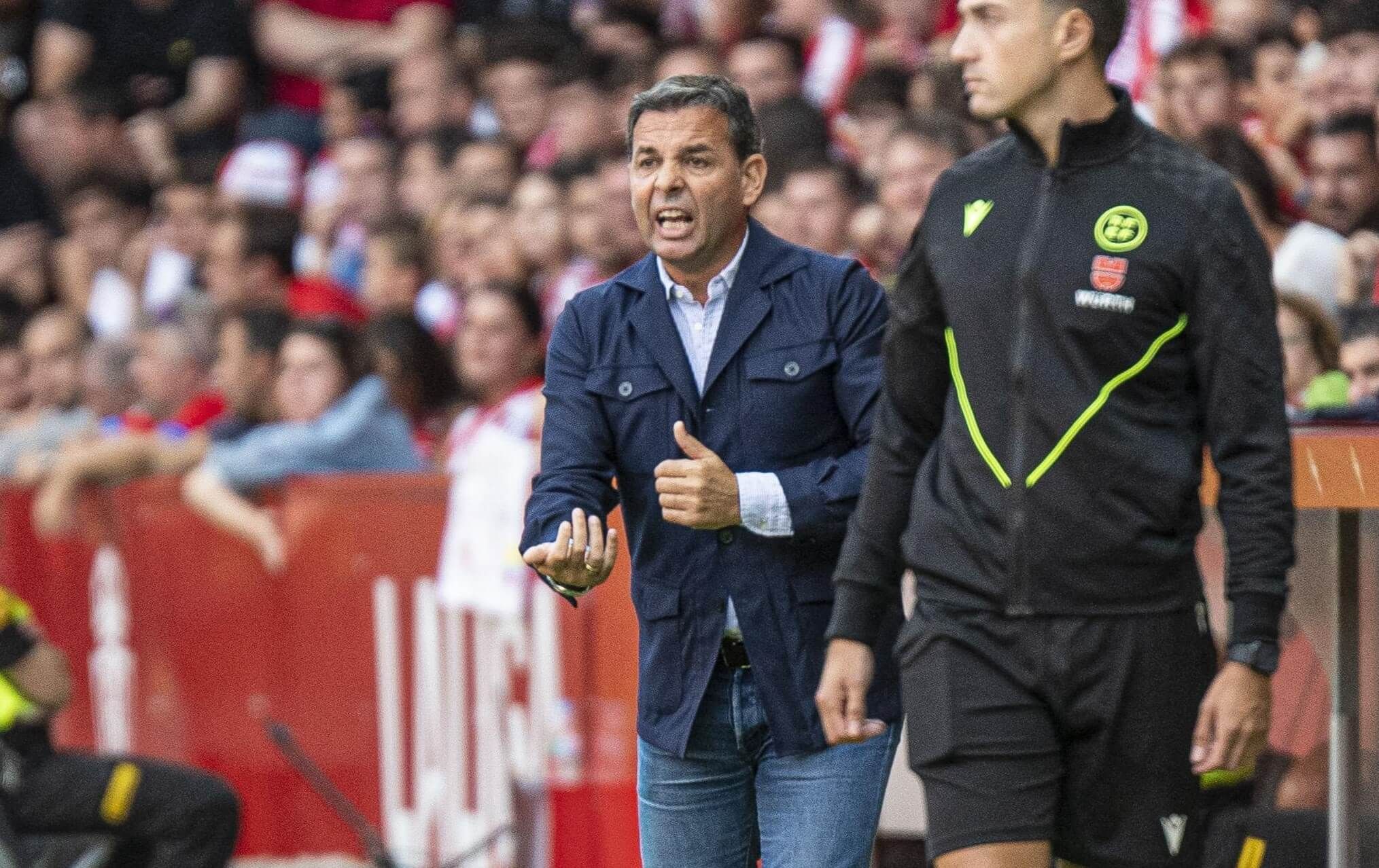  Javi Calleja, en el derbi Sporting - Oviedo.
