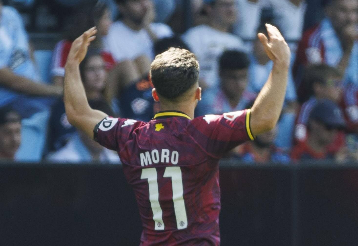 Gol de Raúl Moro en el RC Celta - Real Valladolid.