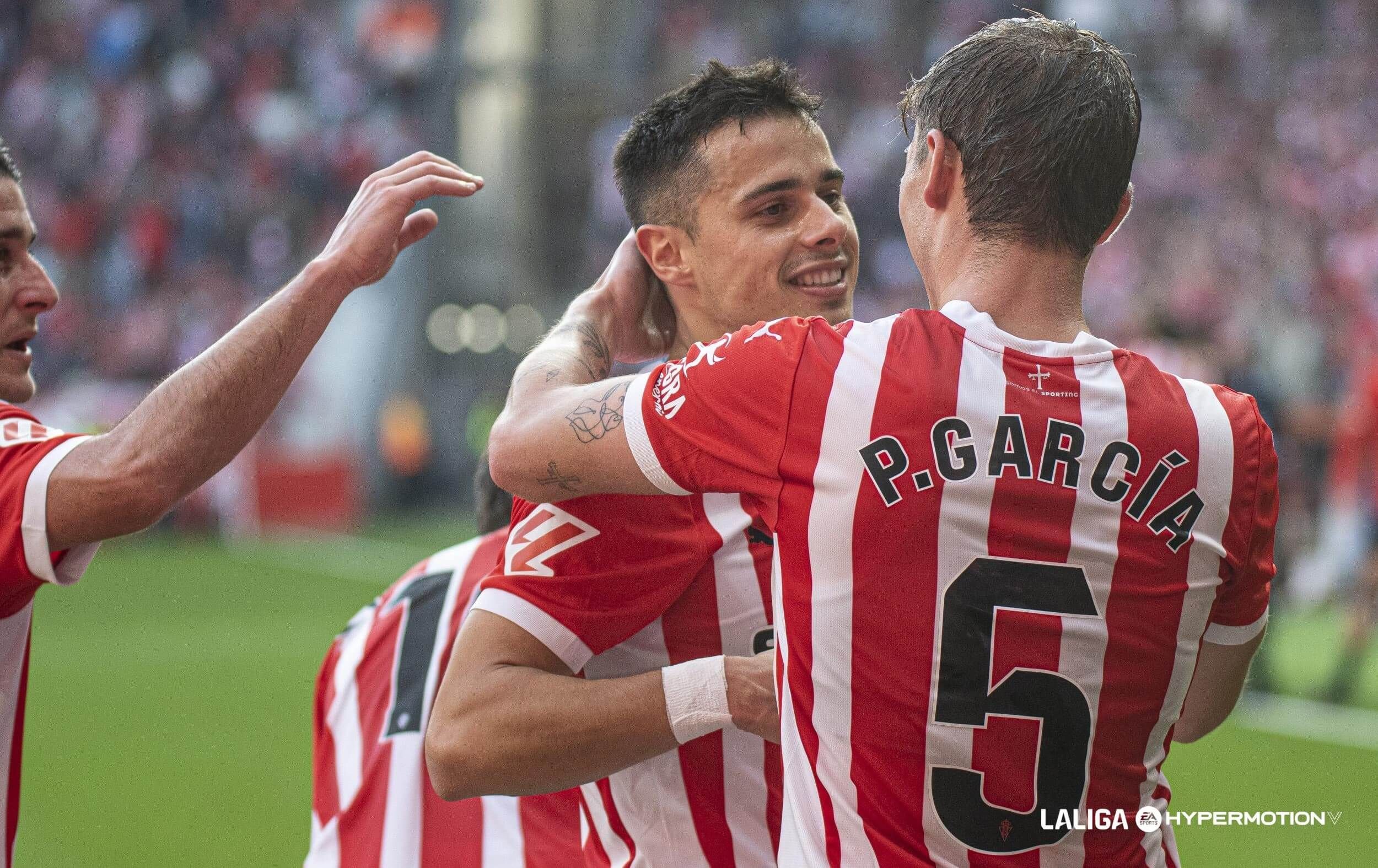 Gaspar Campos, en un partido con el Sporting.