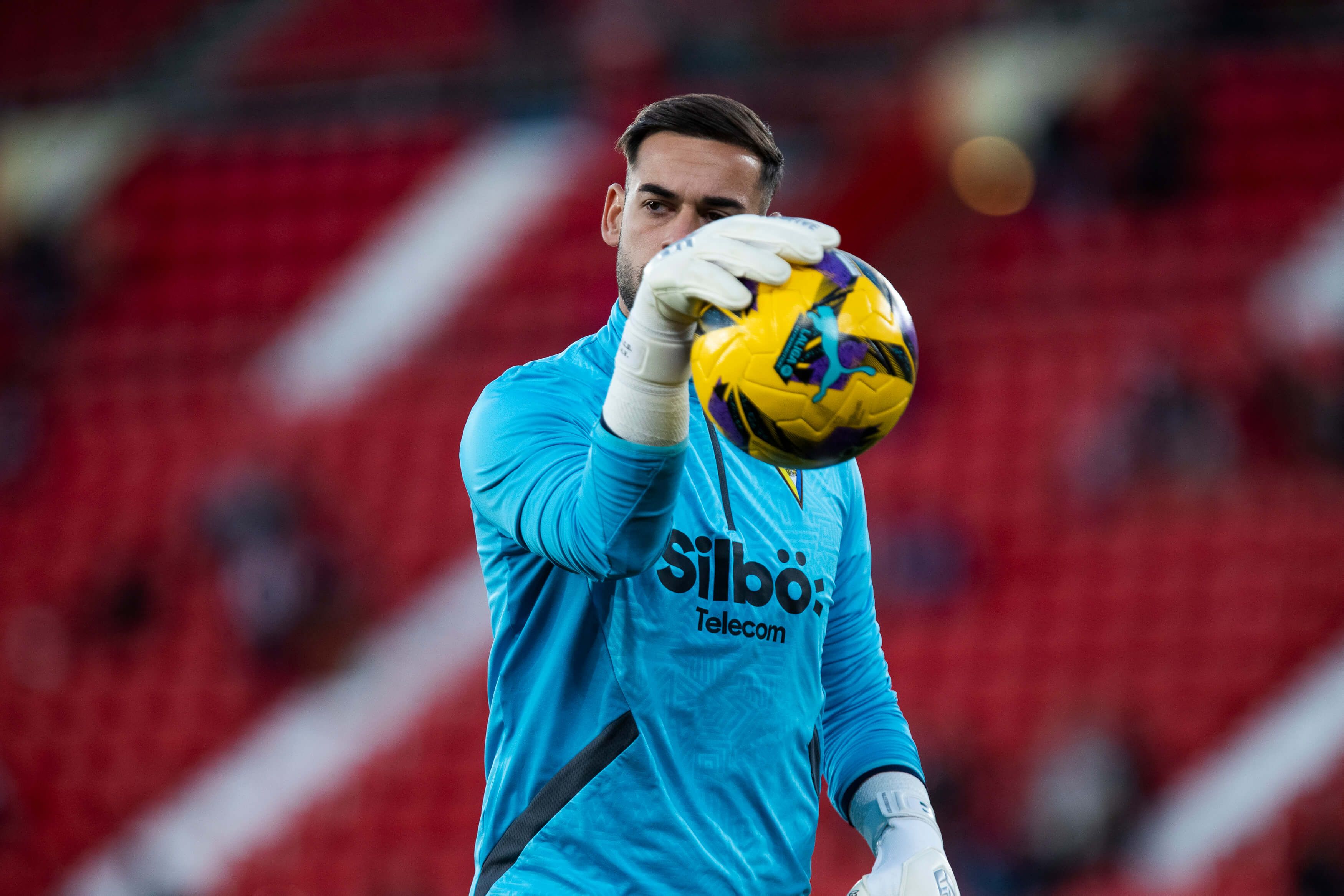  José Antonio Caro, en un partido del Cádiz.