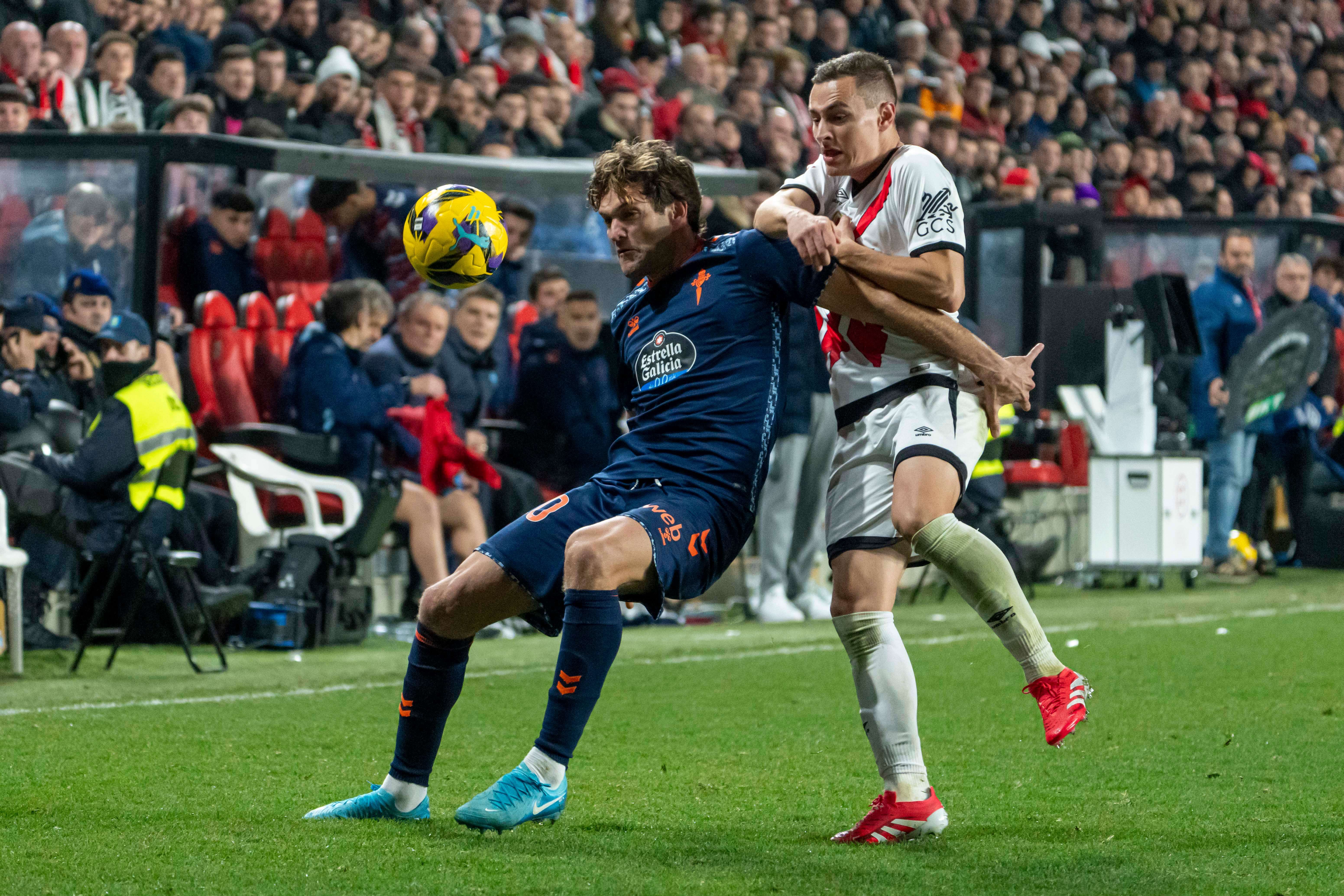 Marcos Alonso, en el Rayo-Celta.