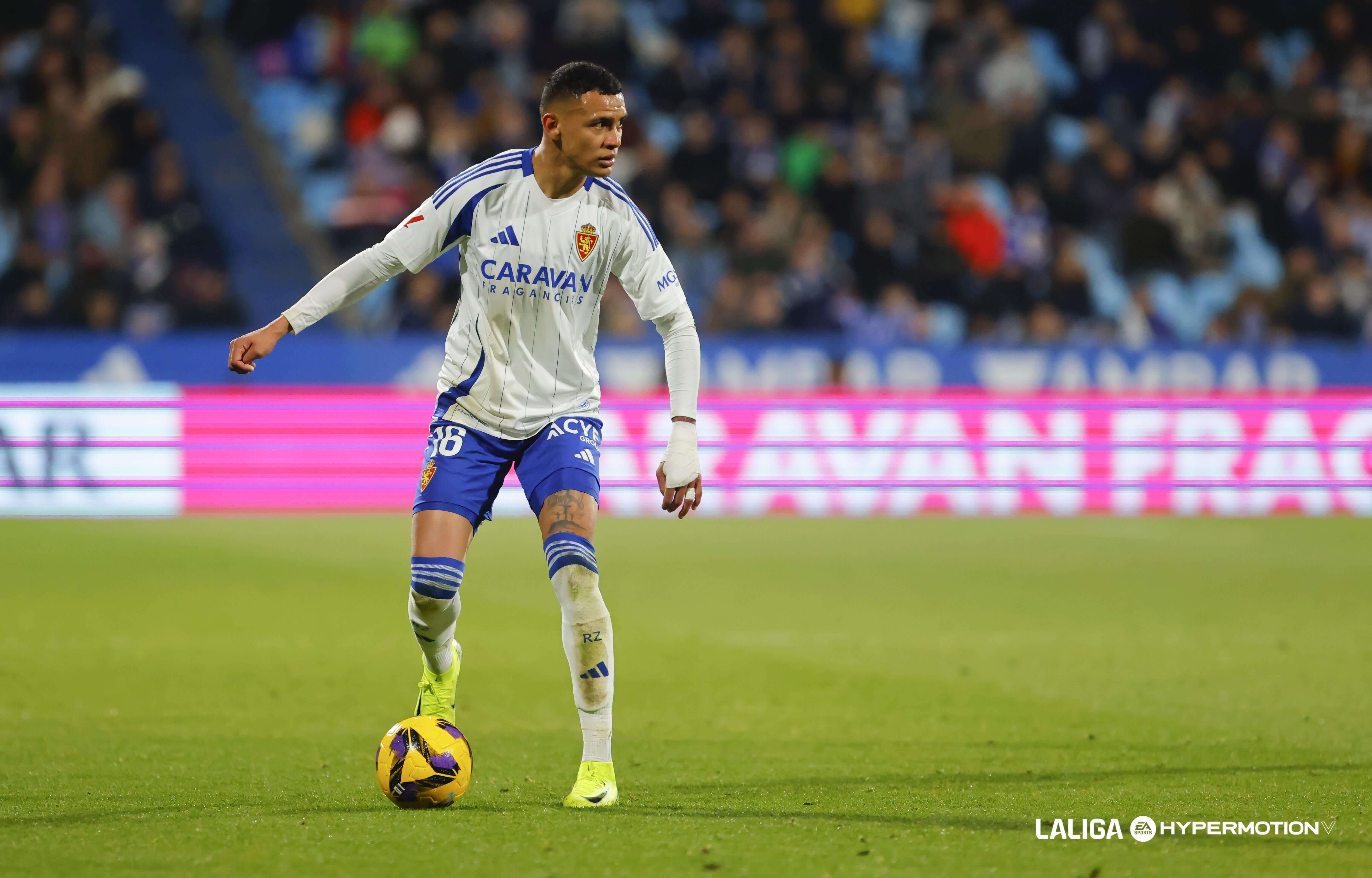 Kervin Arriaga, en el Real Zaragoza (Foto: LALIGA).