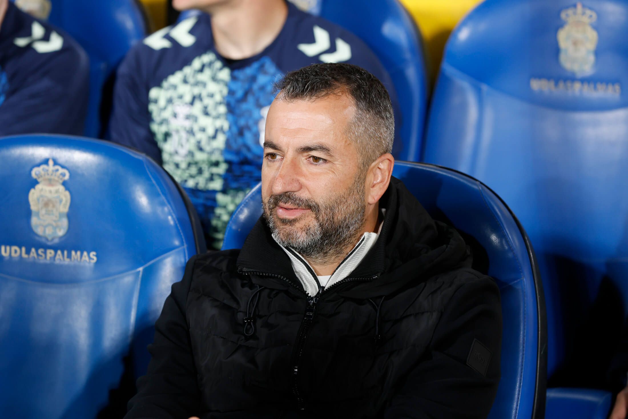  Diego Martínez, en el banquillo de Las Palmas.