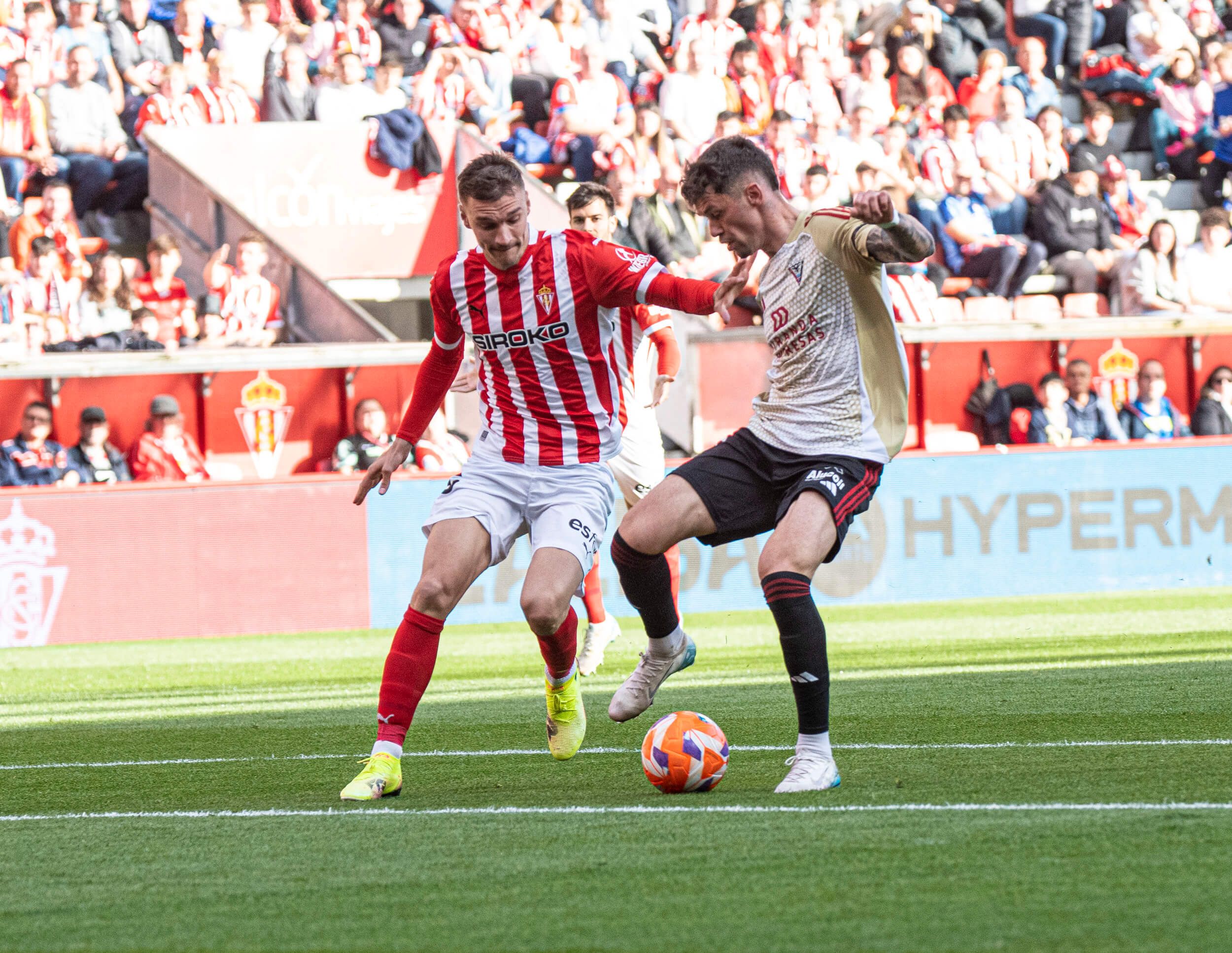 Maras, en el Sporting-Mirandés (Foto: LaLiga).