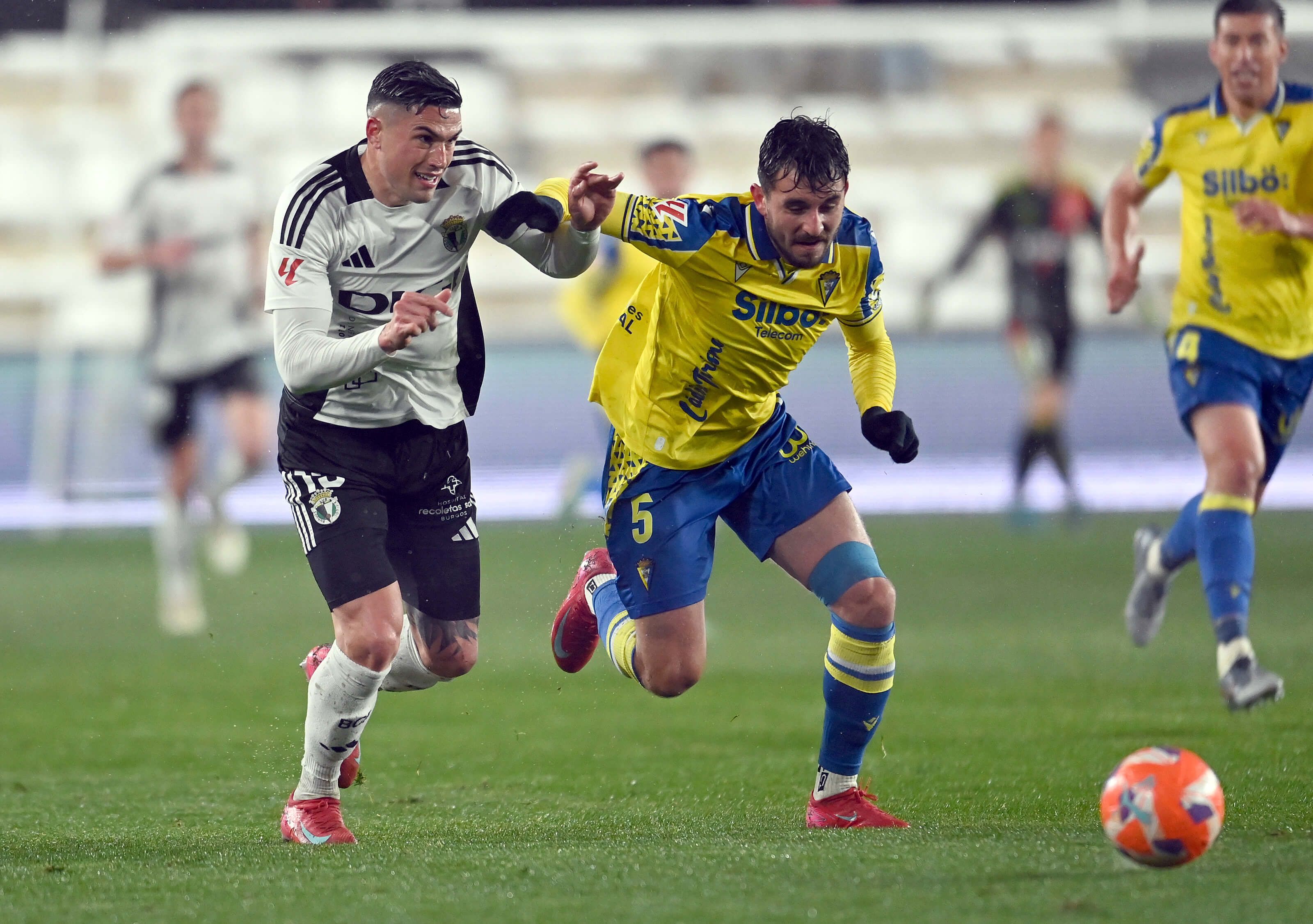 Víctor Chust, en el Burgos-Cádiz.