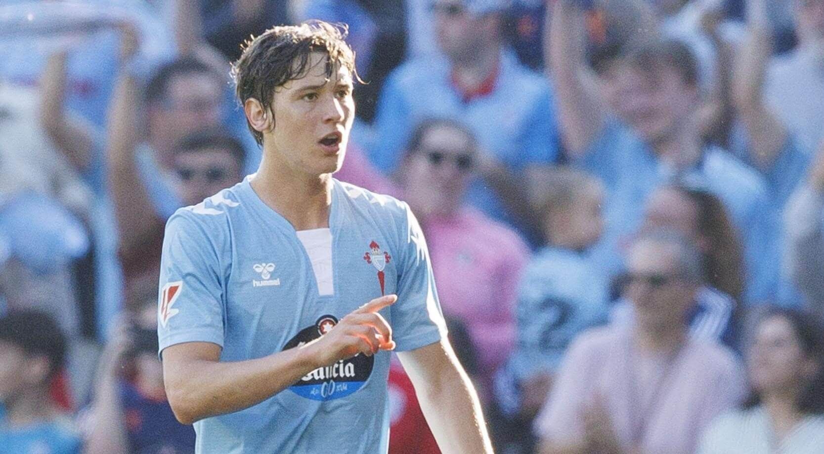 Fer López, con el Celta de Vigo.