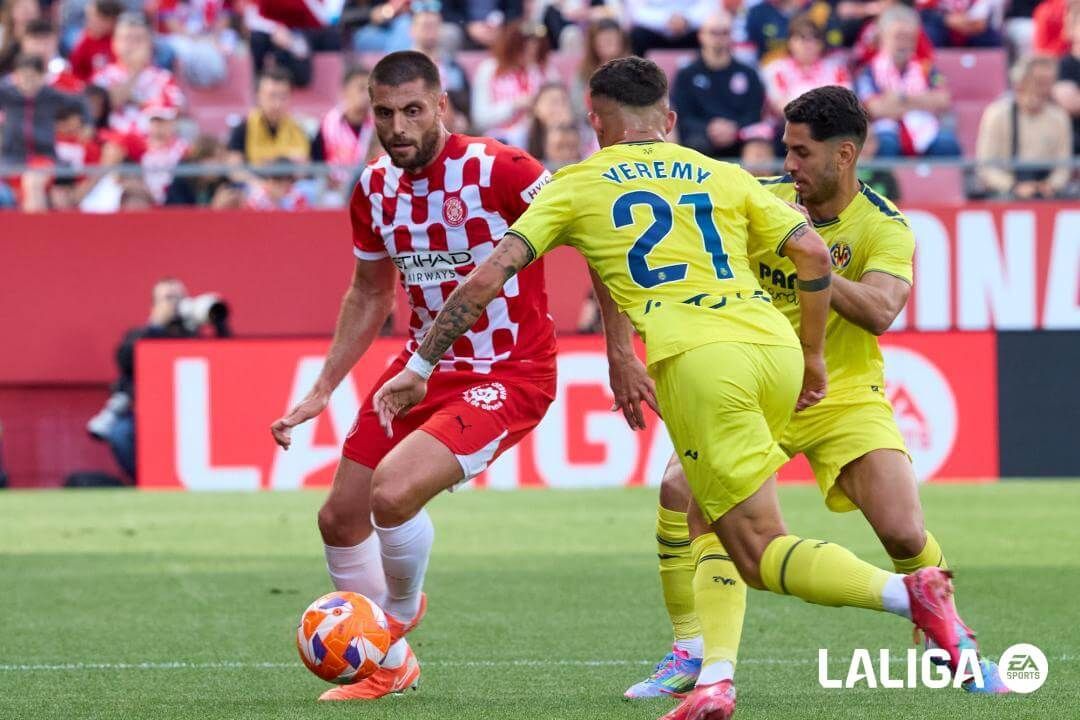 David López, en el partido del Girona (FOTO: LALIGA).