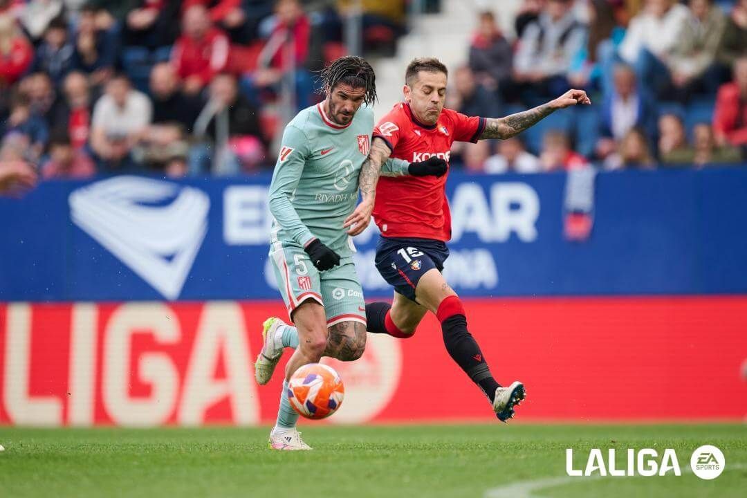  Rubén Peña, en un partido de Osasuna (FOTO: LALIGA).
