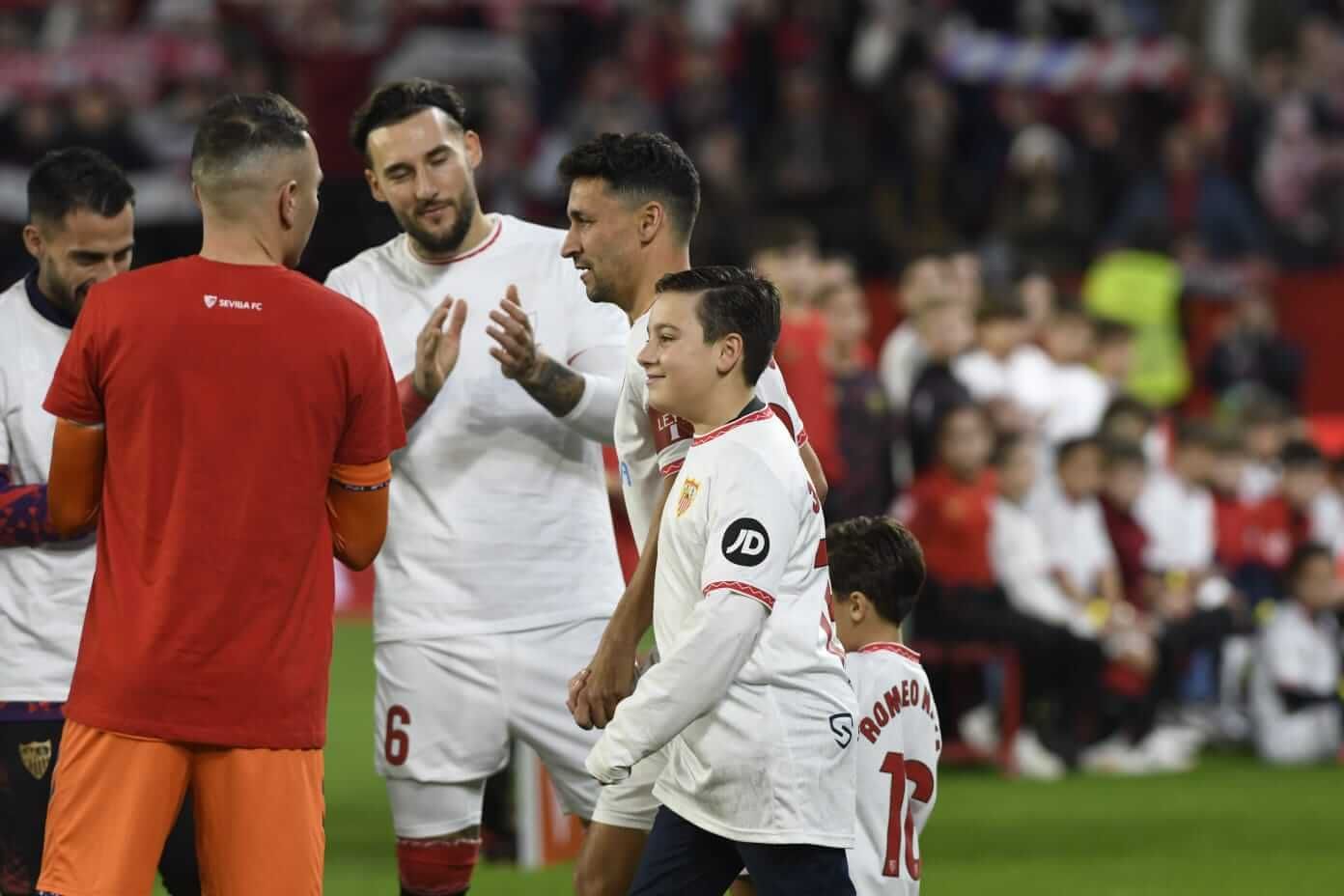 Despedida de Jesús Navas en el Ramón Sánchez-Pizjuán.
