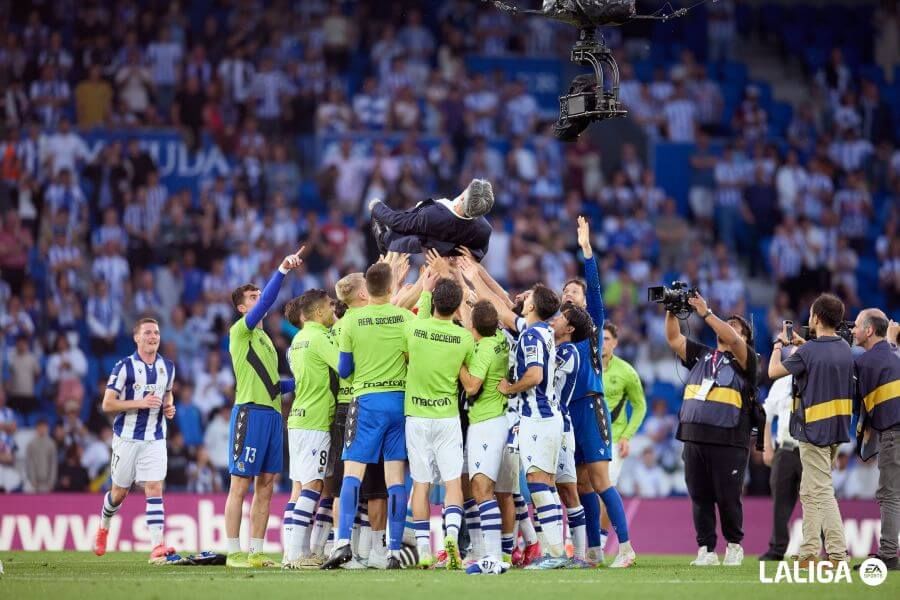  Imanol Alguacil en su último partido en Anoeta.