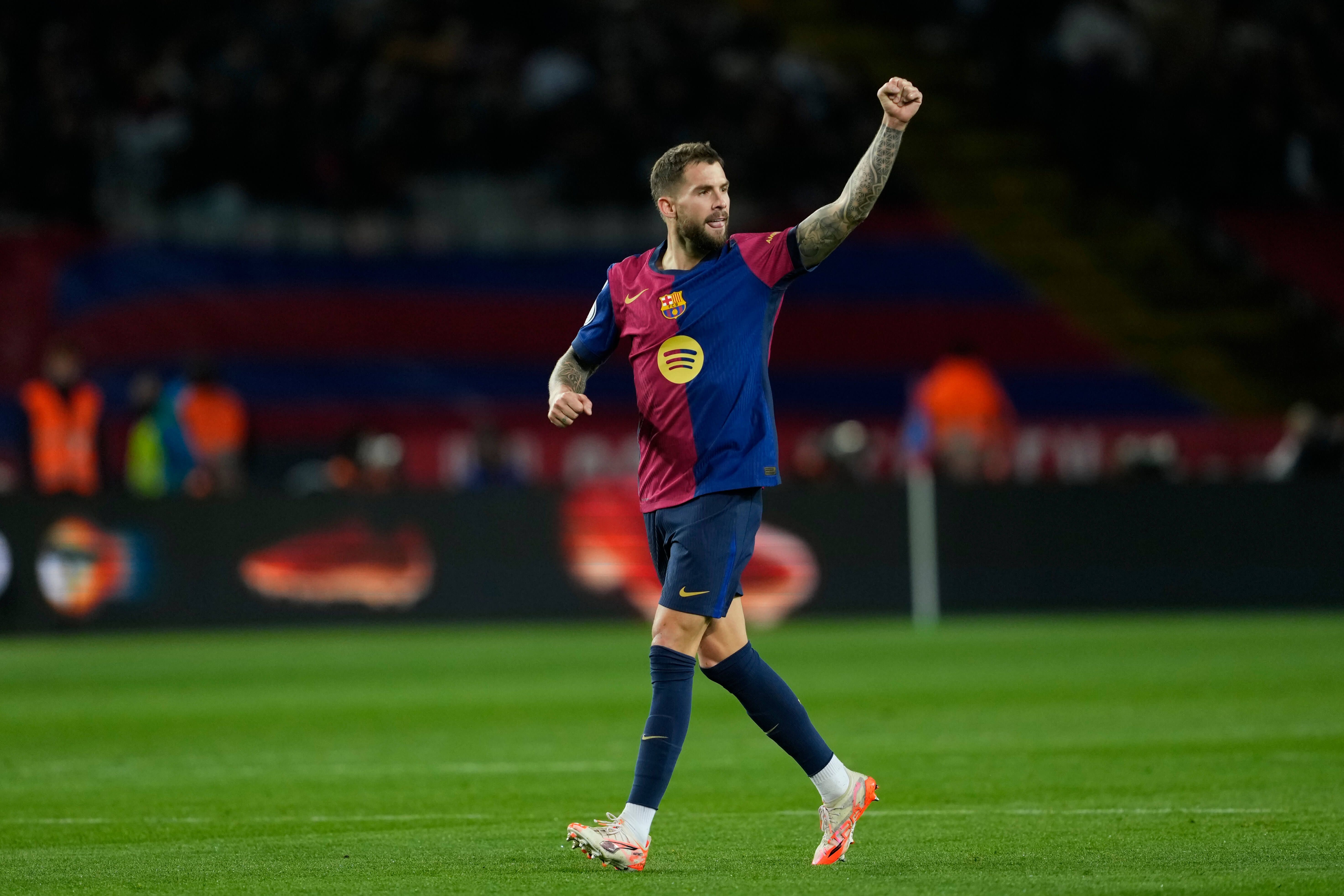  Íñigo Martínez celebra su gol frente al Atlético de Madrid (EFE)