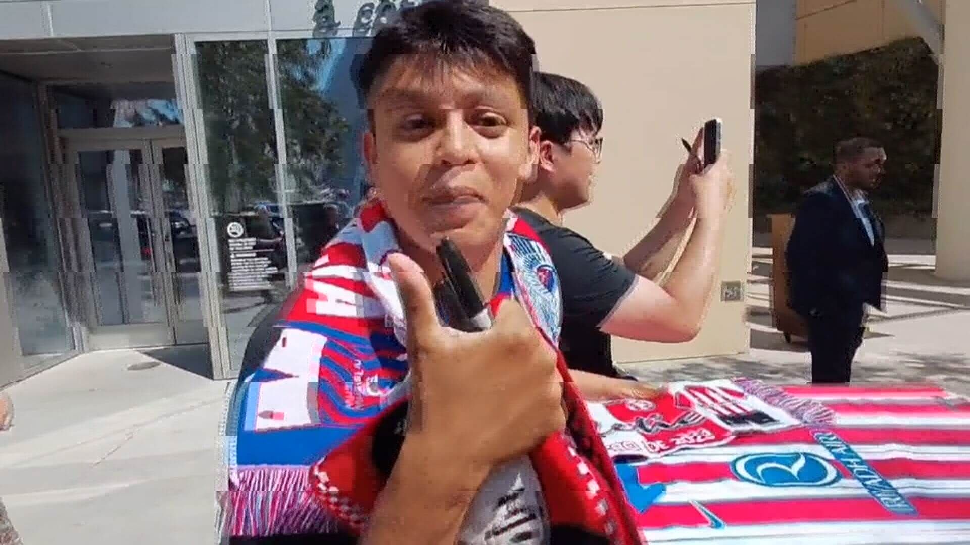  El aficionado mexicano del Atlético de Madrid