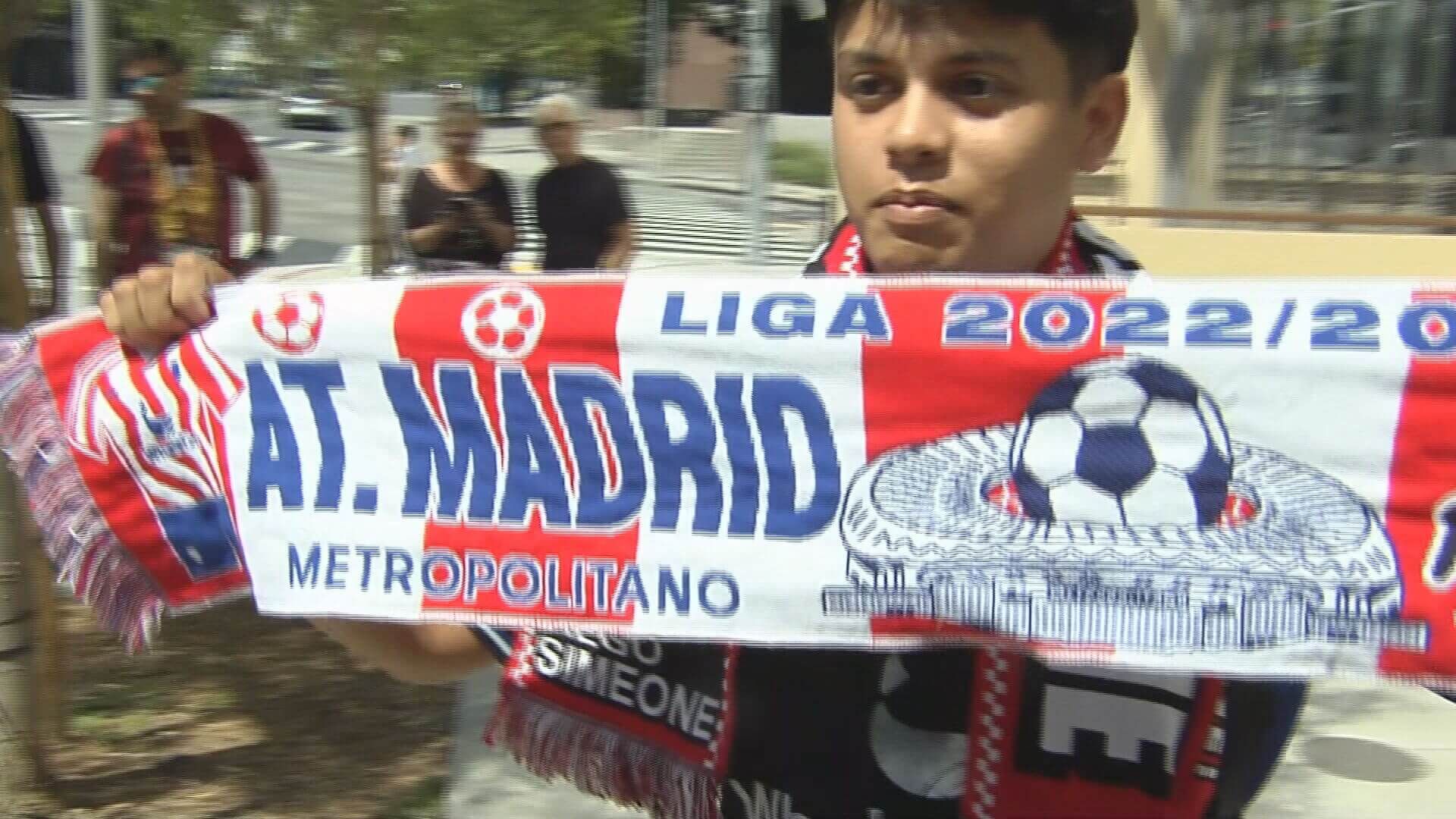  El aficionado mexicano del Atlético de Madrid