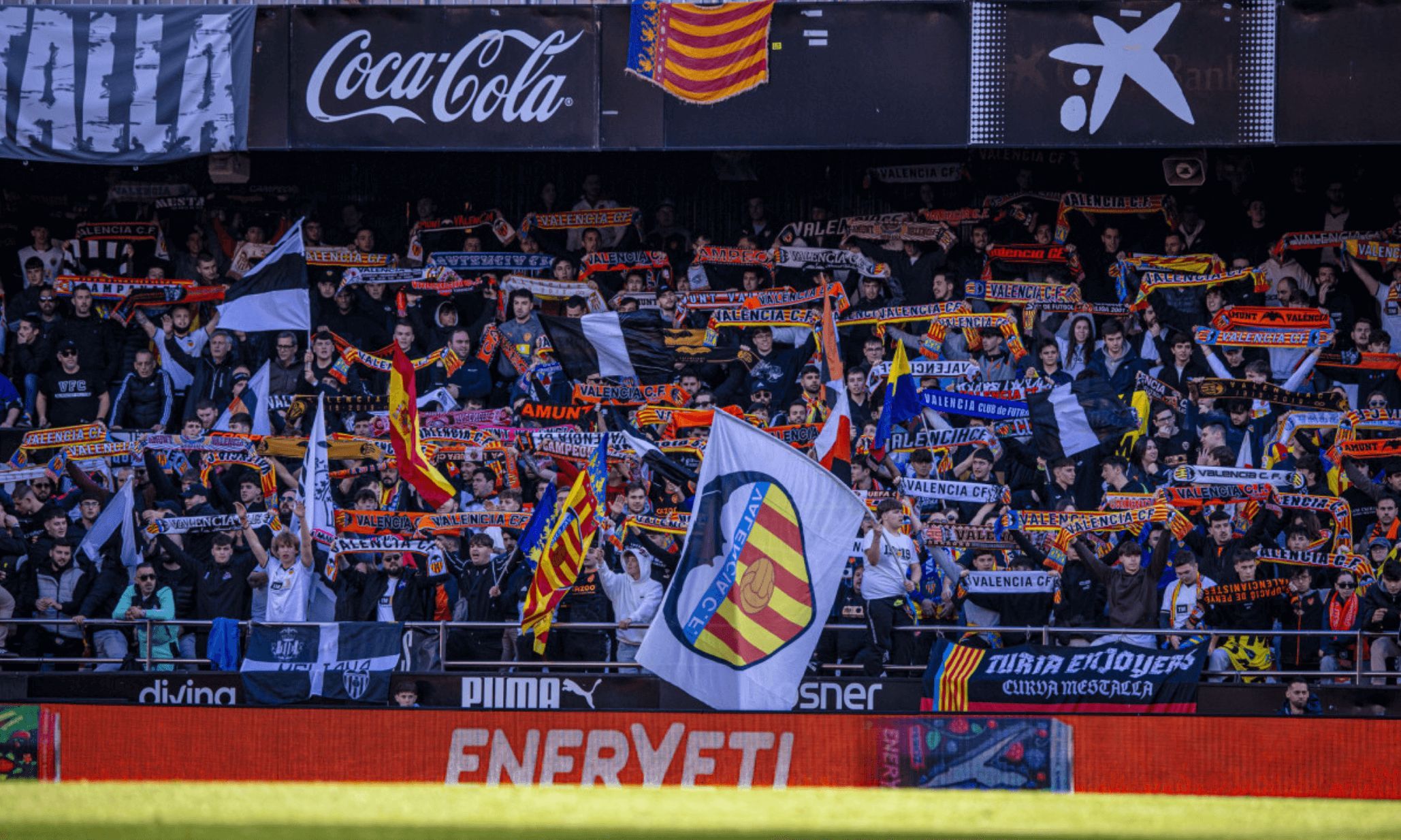 Afición del Valencia CF en Mestalla