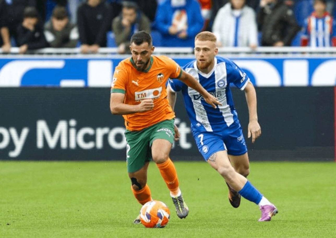 Un lance del Alavés - Valencia CF del año pasado