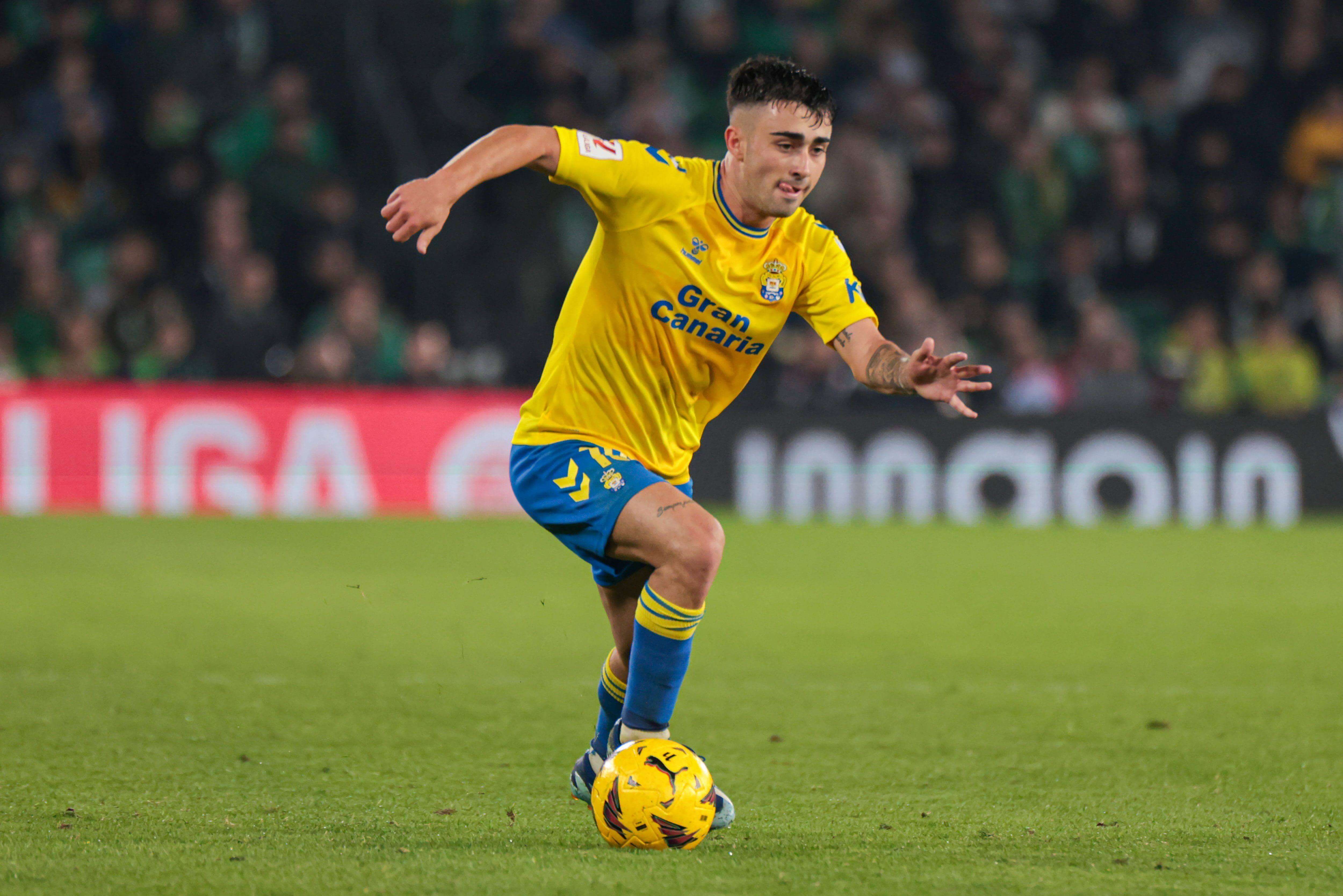 Alberto Moleiro, en un partido de Las Palmas (Foto: Cordon Press).
