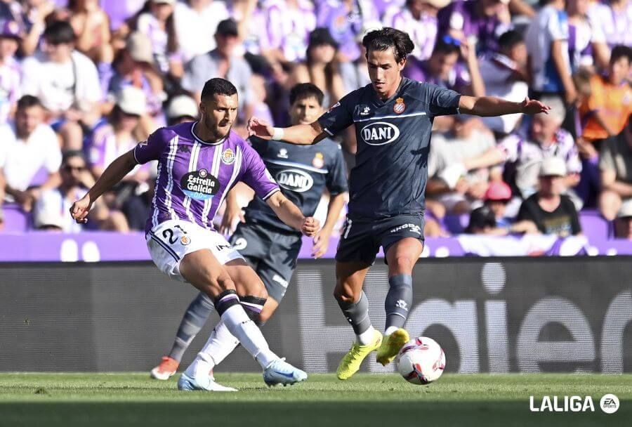  Amallah, durante el Real Valladolid - Espanyol.