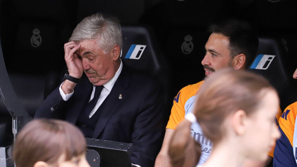 Ancelotti, entre lágrimas en el Bernabéu (EFE)