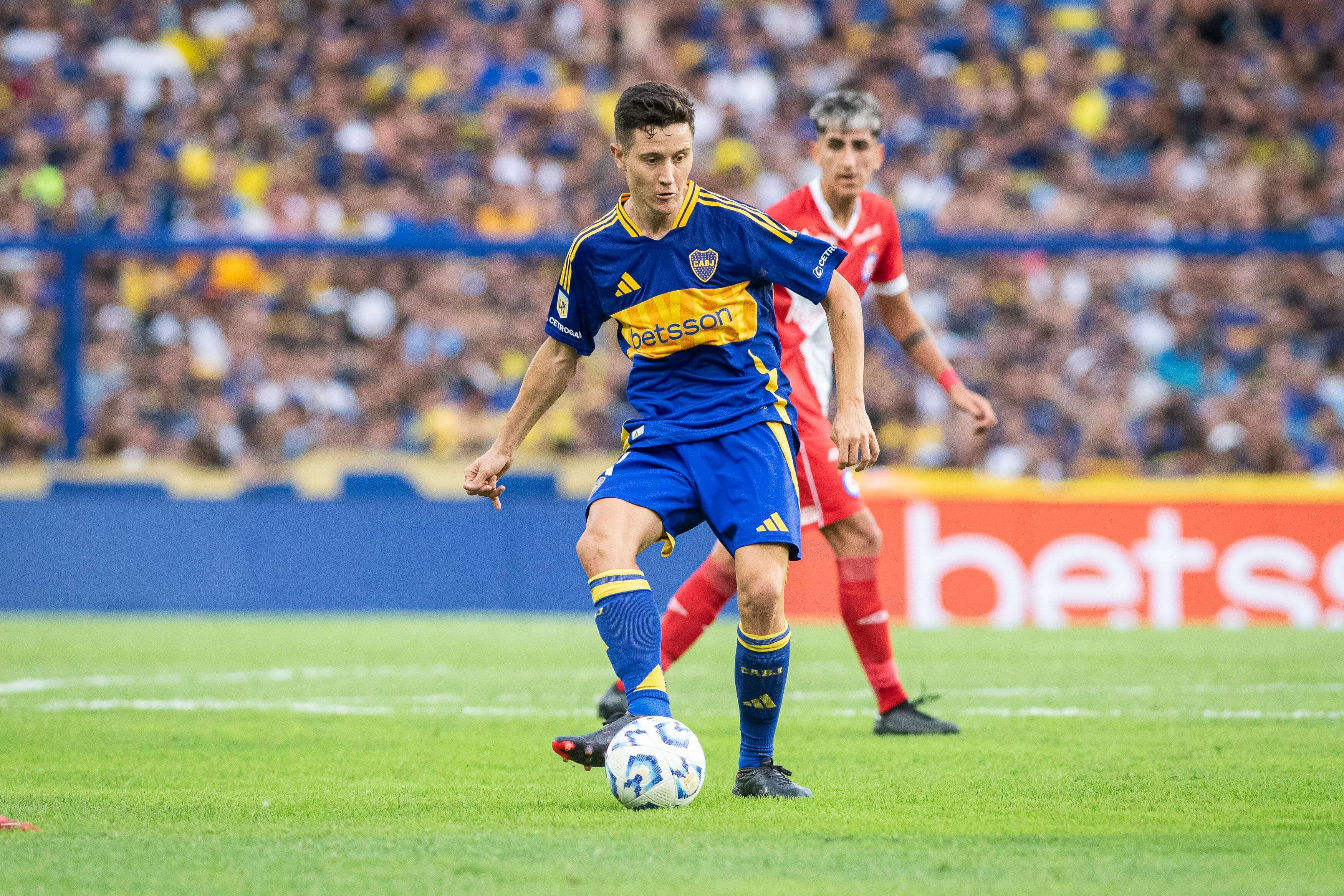 Ander Herrera, durante un partido con Boca Juniors.