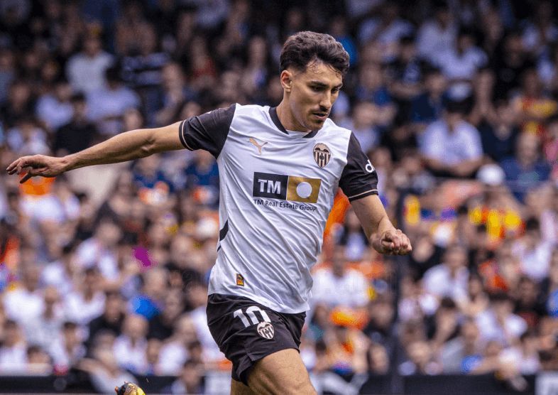 André Almeida en el Valencia-Getafe