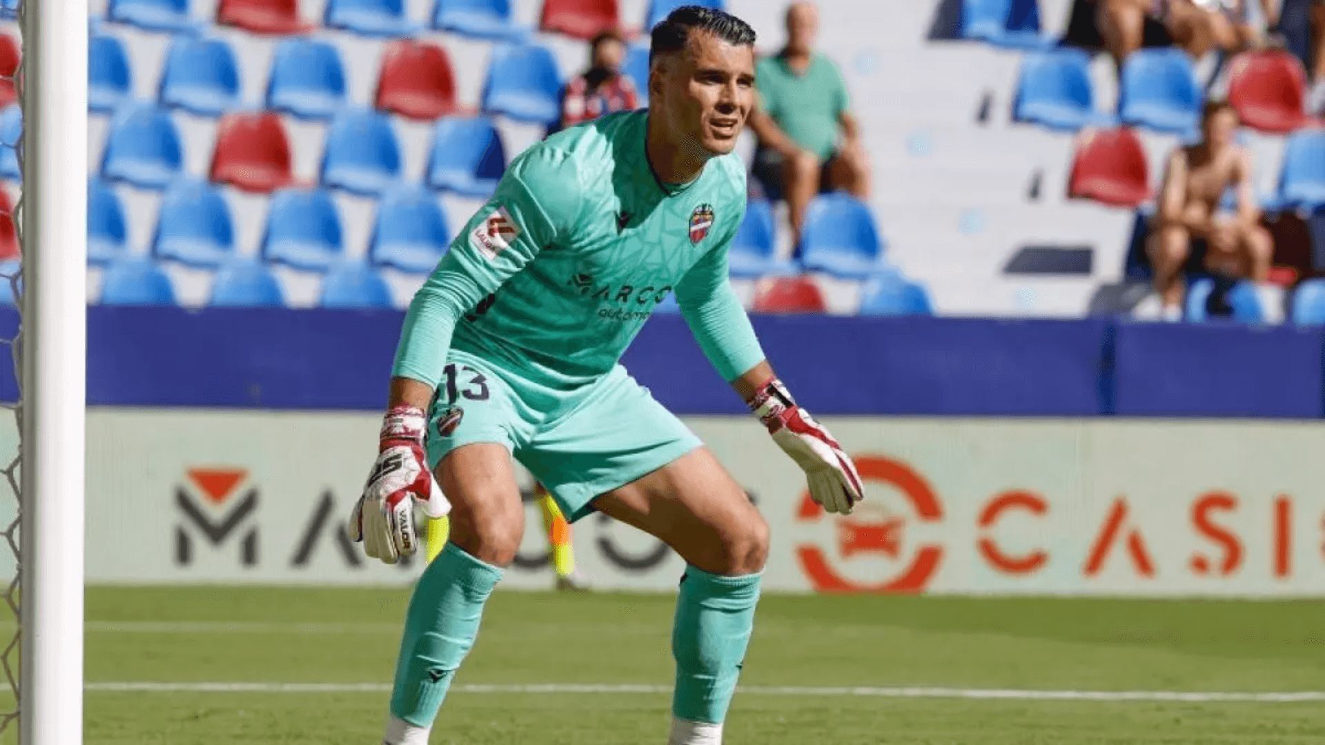 Andrés Fernández, en un partido con el Levante.