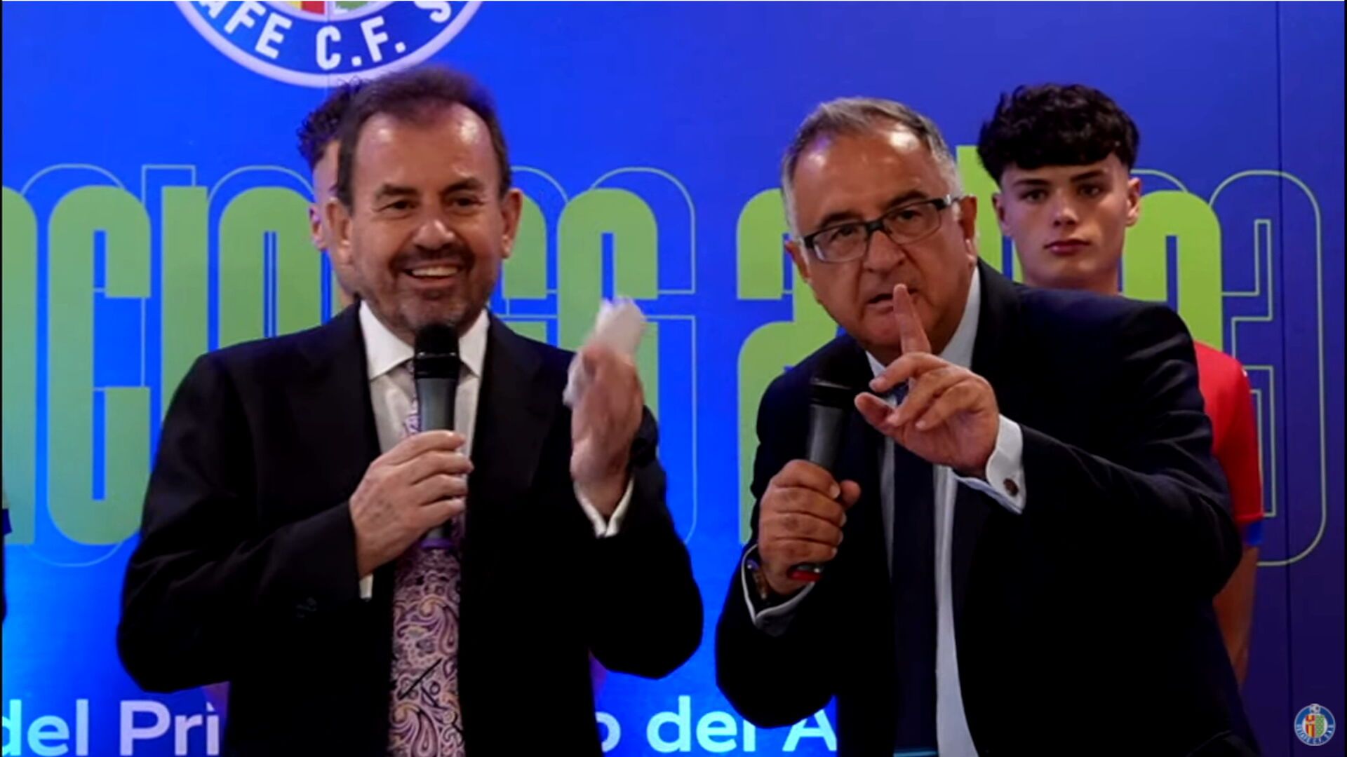Ángel Torres, en un acto con el Getafe.