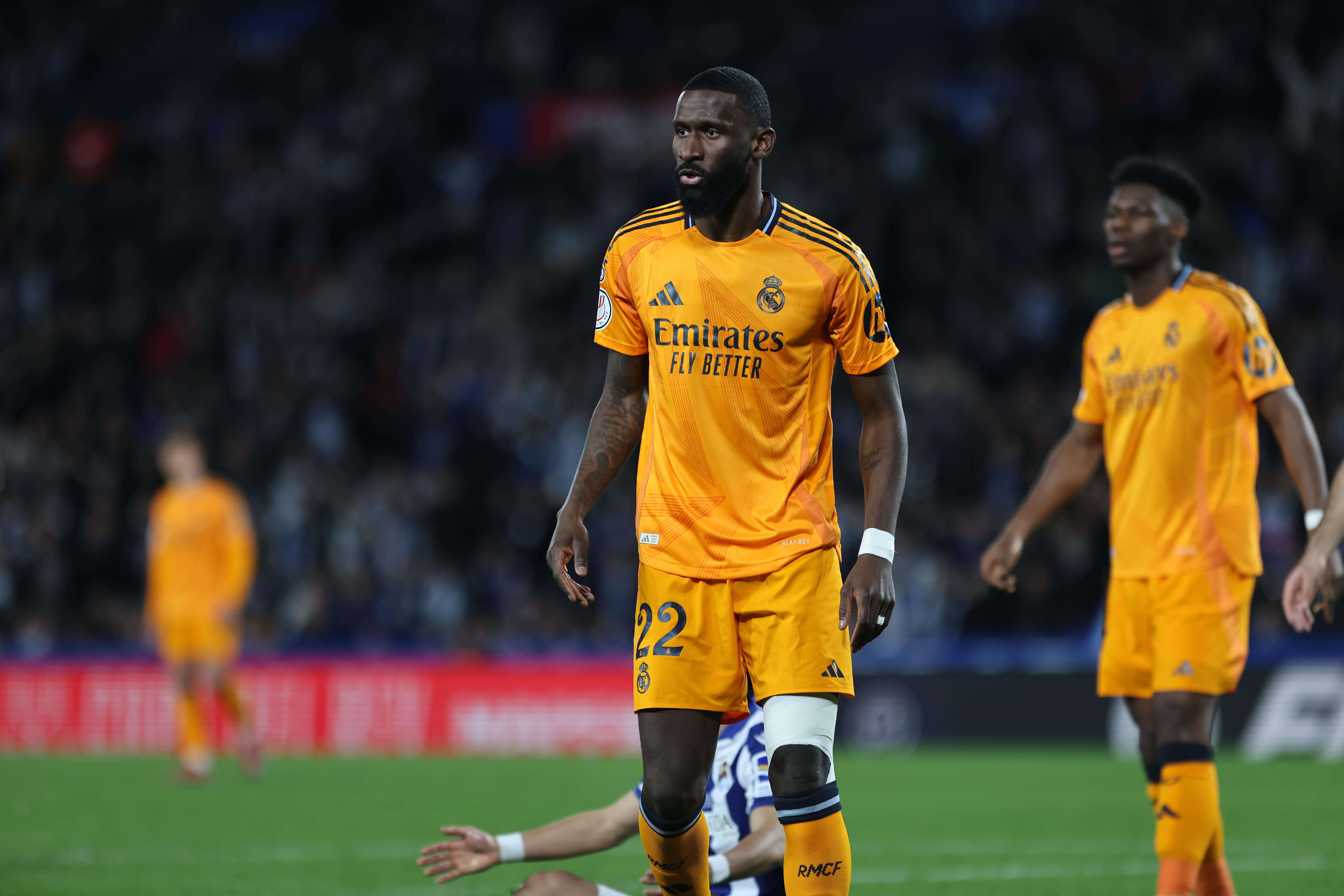  Antonio Rüdiger, en la visita del Real Madrid a la Real Sociedad.